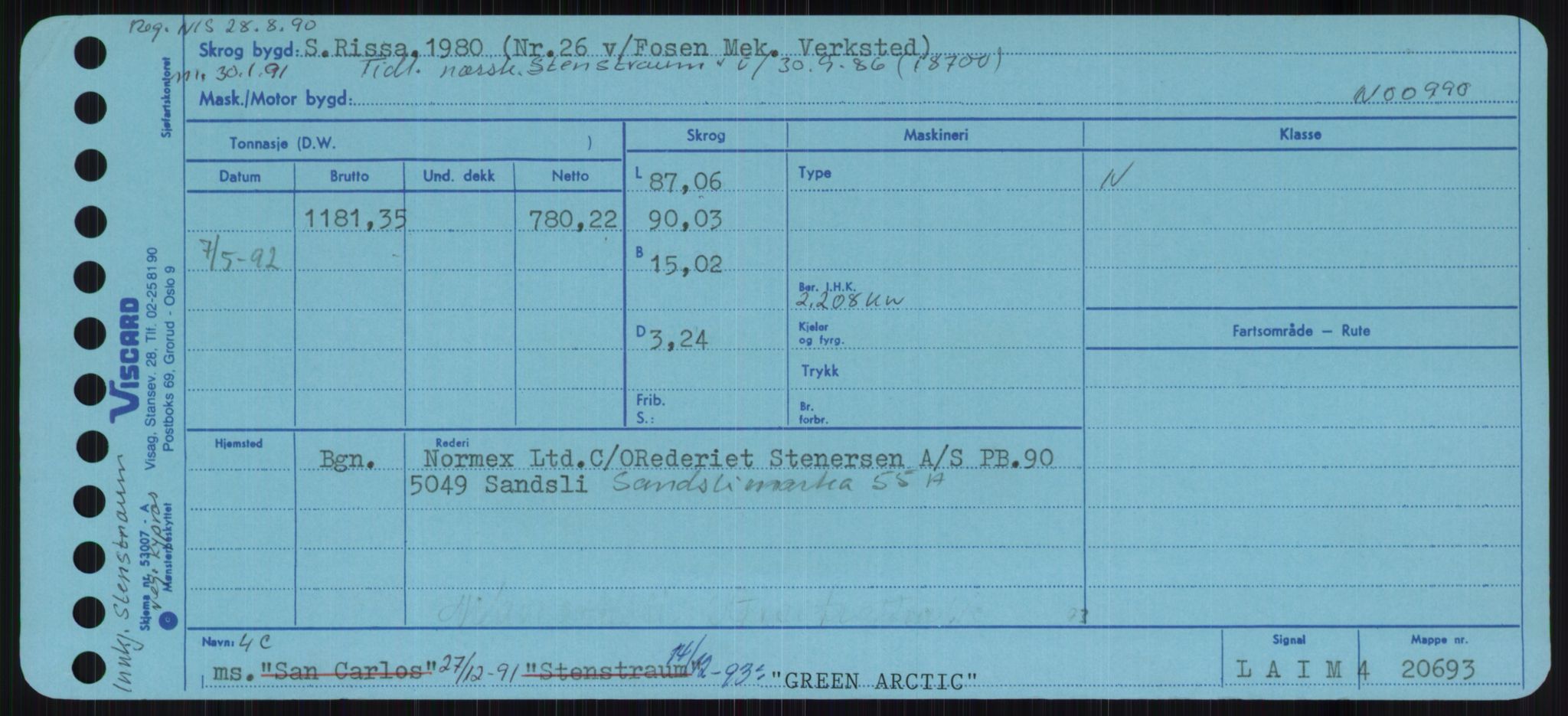 Sjøfartsdirektoratet med forløpere, Skipsmålingen, RA/S-1627/H/Ha/L0002/0002: Fartøy, Eik-Hill / Fartøy, G-Hill, p. 231