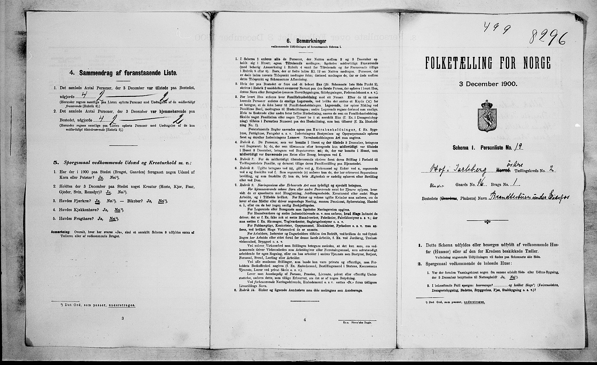 RA, 1900 census for Hof, 1900, p. 26