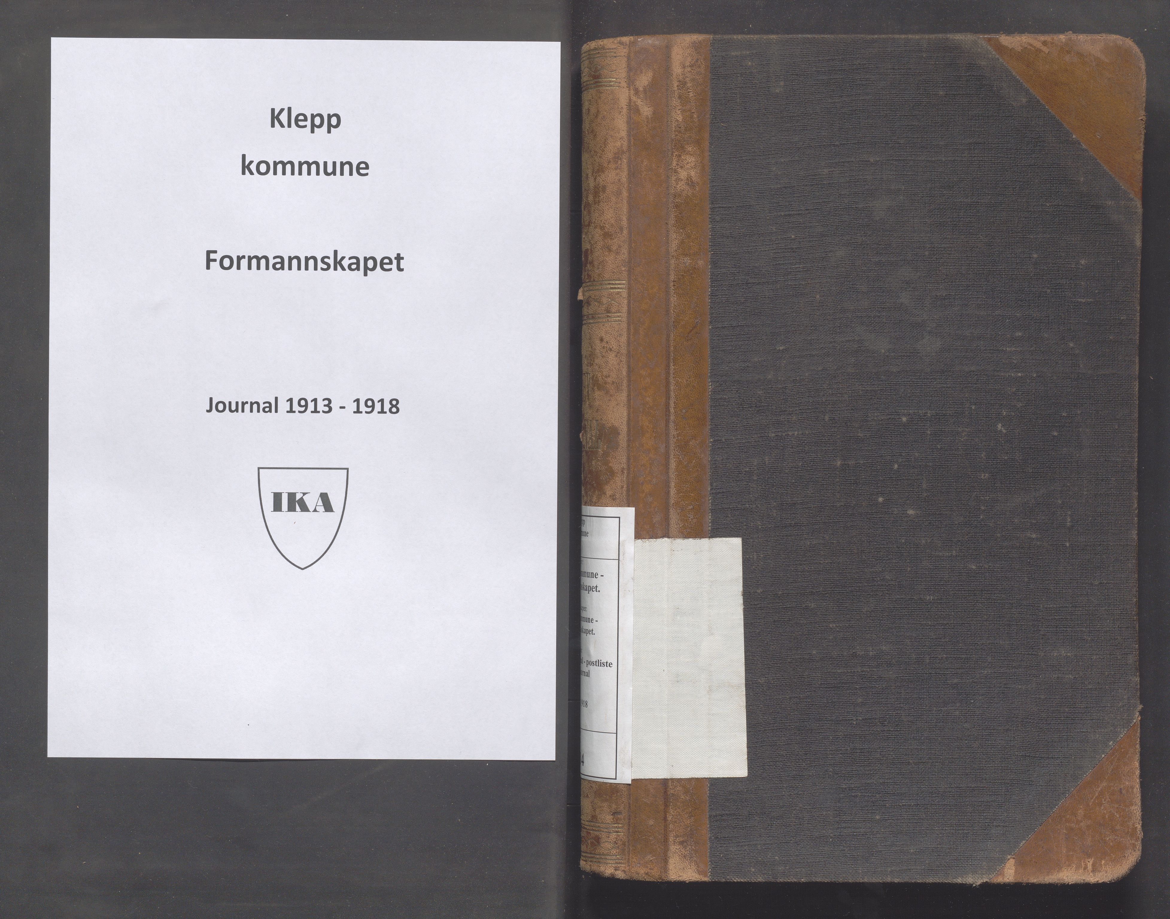 Klepp kommune - Formannskapet, IKAR/K-100277/C/L0004: Brevjournal, 1913-1918
