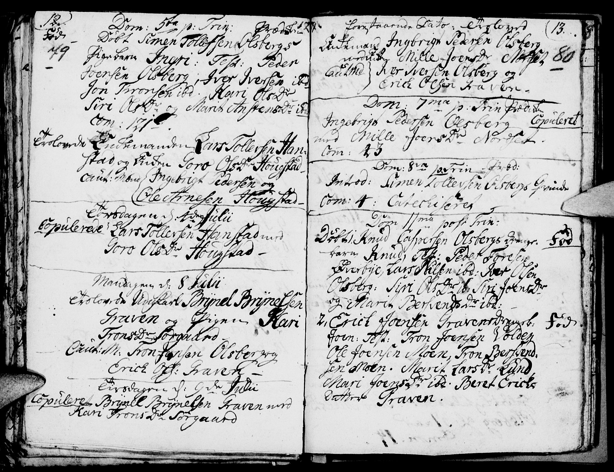 Tynset prestekontor, AV/SAH-PREST-058/H/Ha/Haa/L0005: Parish register (official) no. 5, 1761-1776, p. 79-80