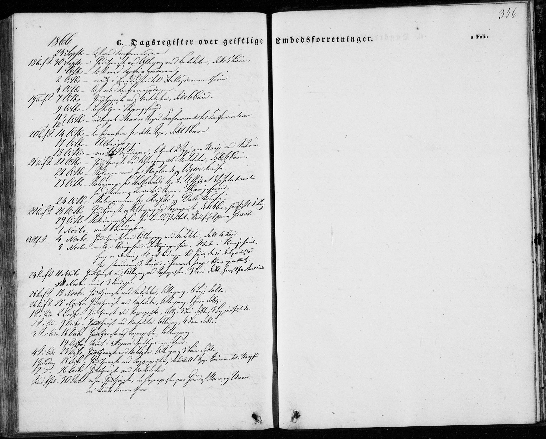 Torvastad sokneprestkontor, AV/SAST-A -101857/H/Ha/Haa/L0011: Parish register (official) no. A 11, 1857-1866, p. 356