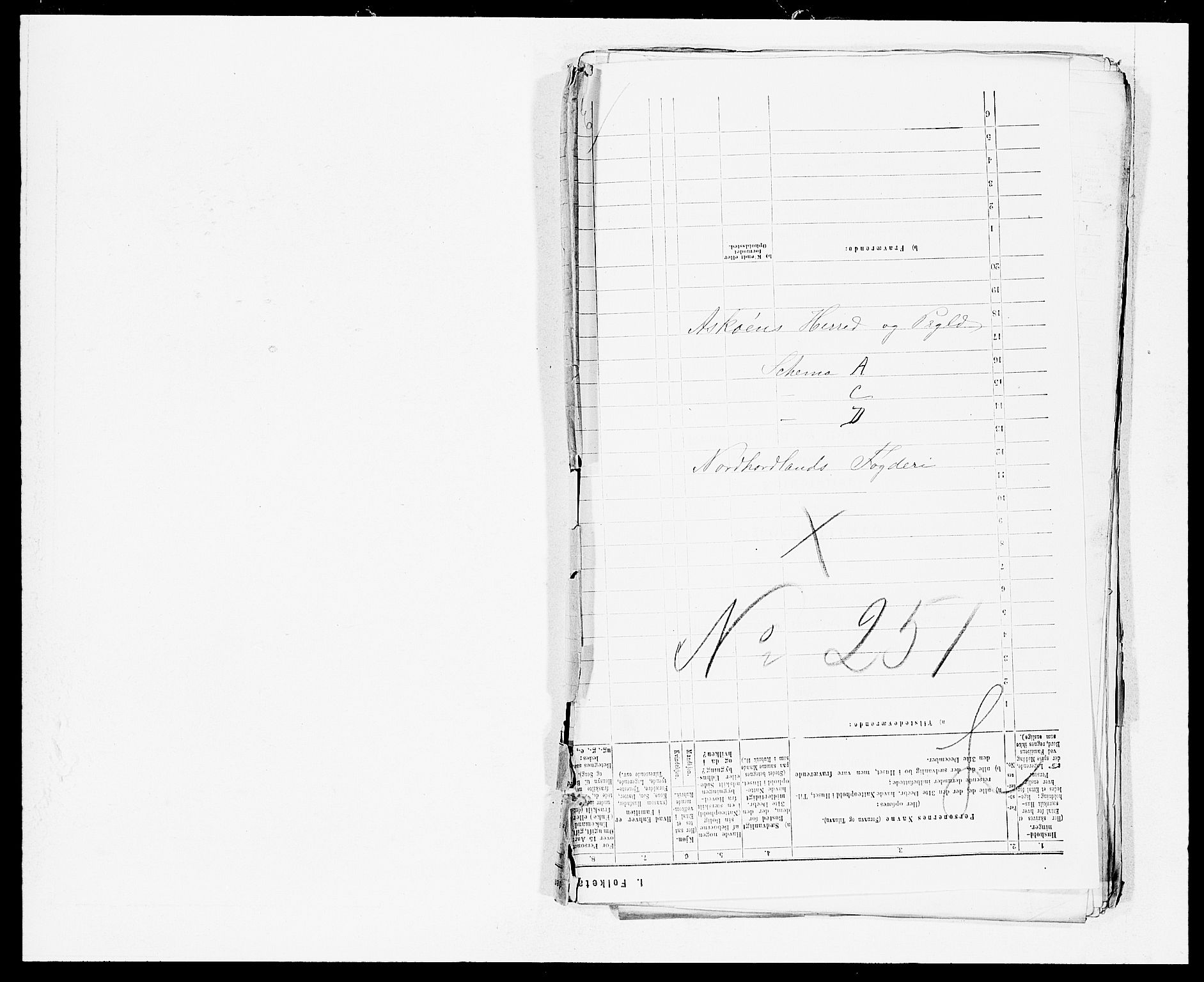 SAB, 1875 census for 1247P Askøy, 1875, p. 1