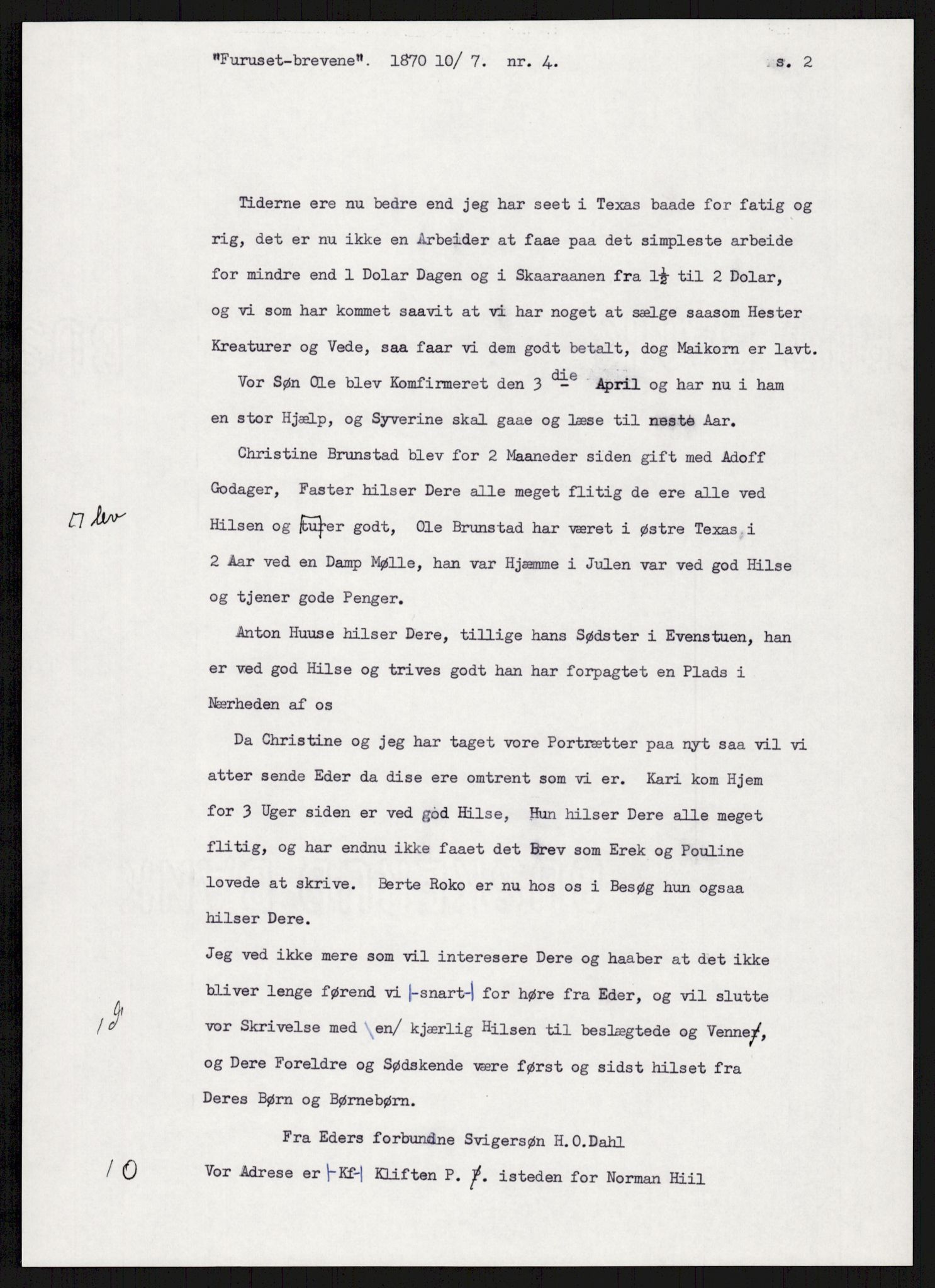 Samlinger til kildeutgivelse, Amerikabrevene, AV/RA-EA-4057/F/L0007: Innlån fra Hedmark: Berg - Furusetbrevene, 1838-1914, p. 479