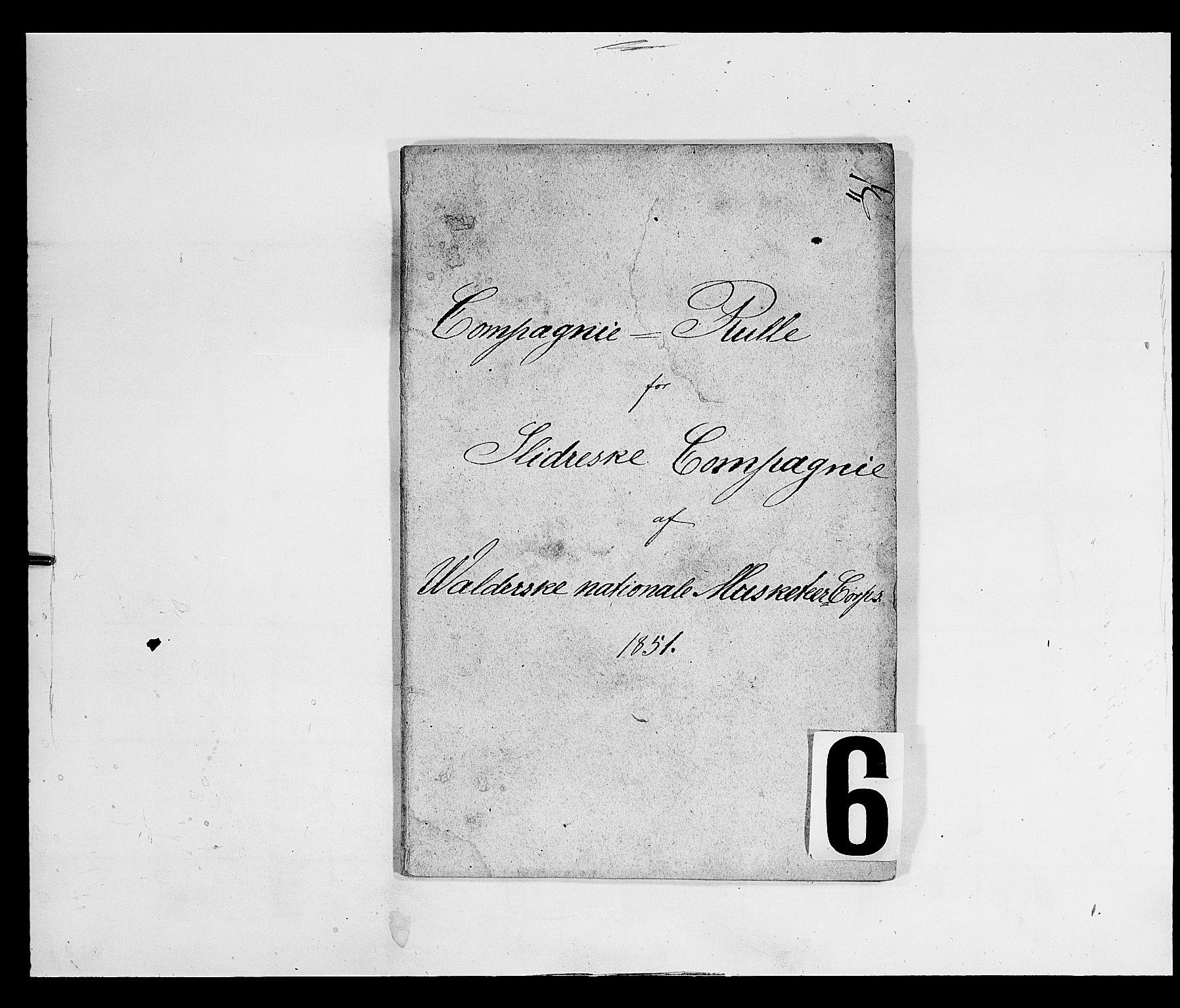Fylkesmannen i Oppland, SAH/FYO-002/1/K/Kb/L1160: Valderske nasjonale musketérkorps - Slidreske kompani, 1818-1860, p. 3320