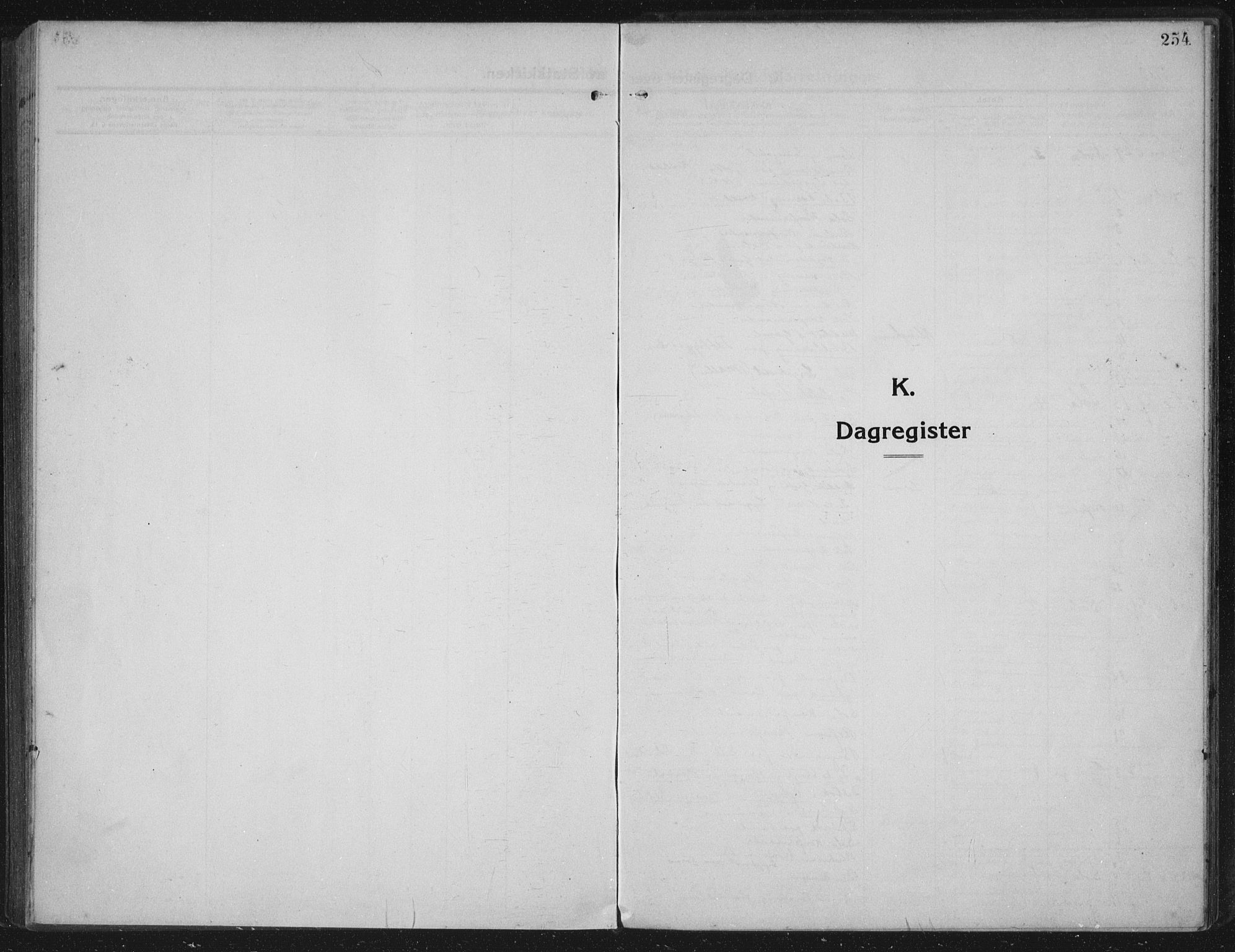 Håland sokneprestkontor, AV/SAST-A-101802/002/C/L0001: Parish register (official) no. A 14, 1913-1927, p. 254