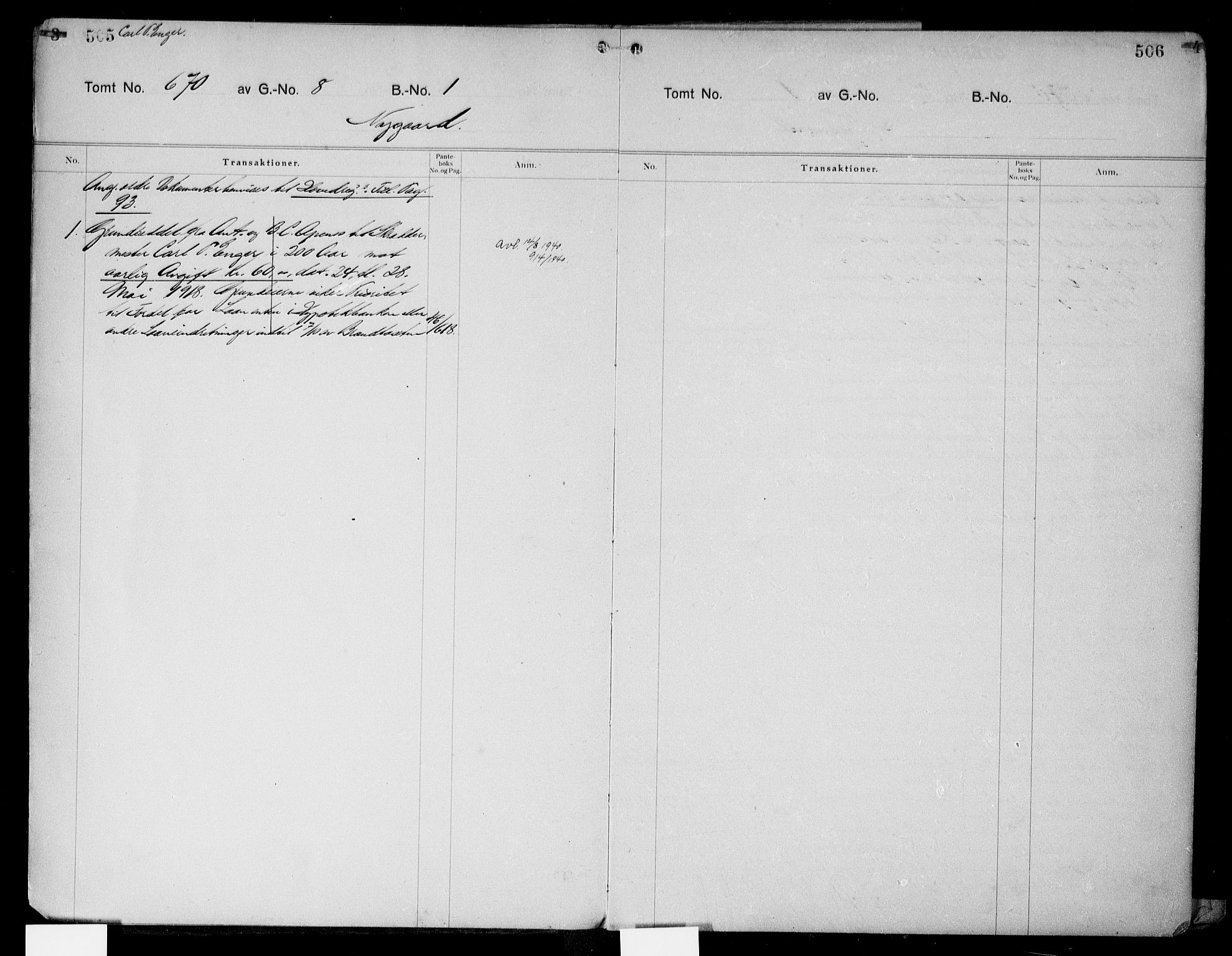 Onsøy sorenskriveri, AV/SAO-A-10474/G/Gb/Gba/L0007: Mortgage register no. I A-7, 1918, p. 505-506