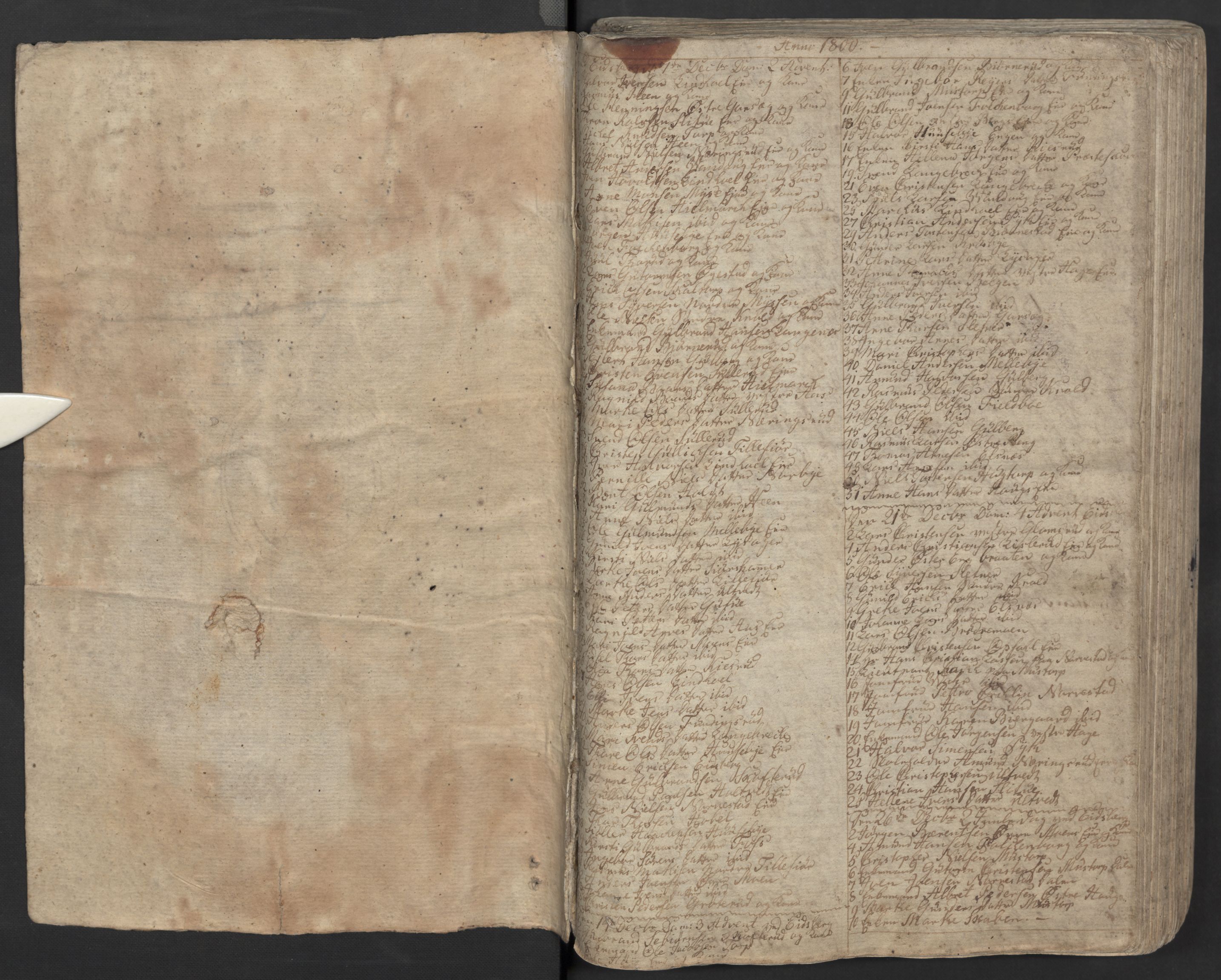 Eidsberg prestekontor Kirkebøker, AV/SAO-A-10905/M/Ma/L0001: Communicants register no. I 1, 1800-1821