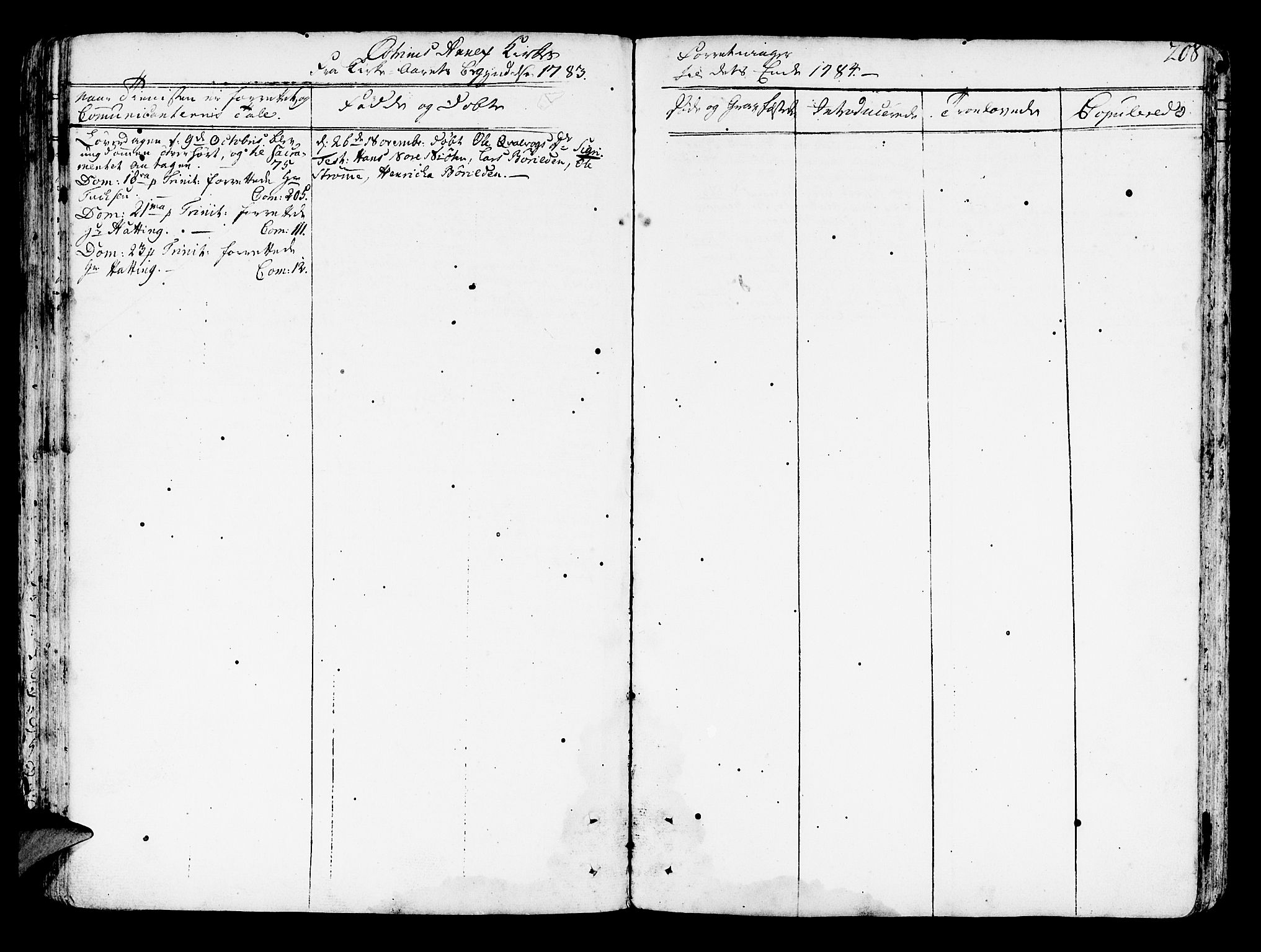 Lindås Sokneprestembete, AV/SAB-A-76701/H/Haa/Haaa/L0004: Parish register (official) no. A 4, 1764-1791, p. 208