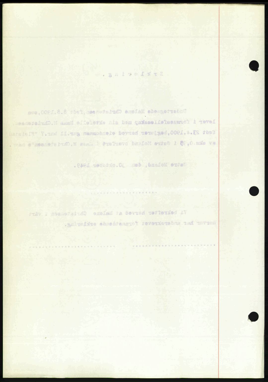 Nedenes sorenskriveri, AV/SAK-1221-0006/G/Gb/Gba/L0061: Mortgage book no. A13, 1949-1949, Diary no: : 1734/1949