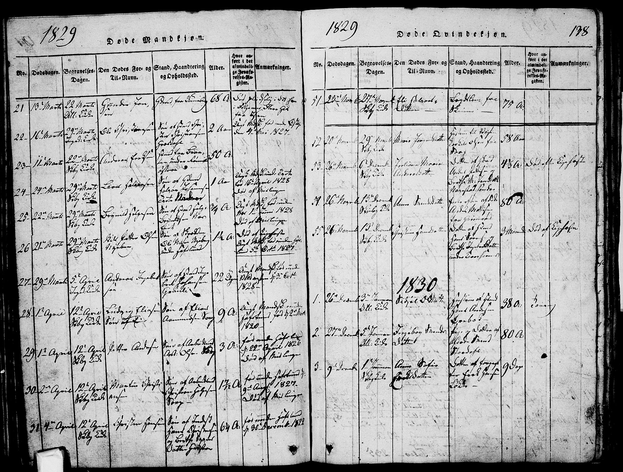 Skjeberg prestekontor Kirkebøker, SAO/A-10923/G/Ga/L0001: Parish register (copy) no. I 1, 1815-1830, p. 138