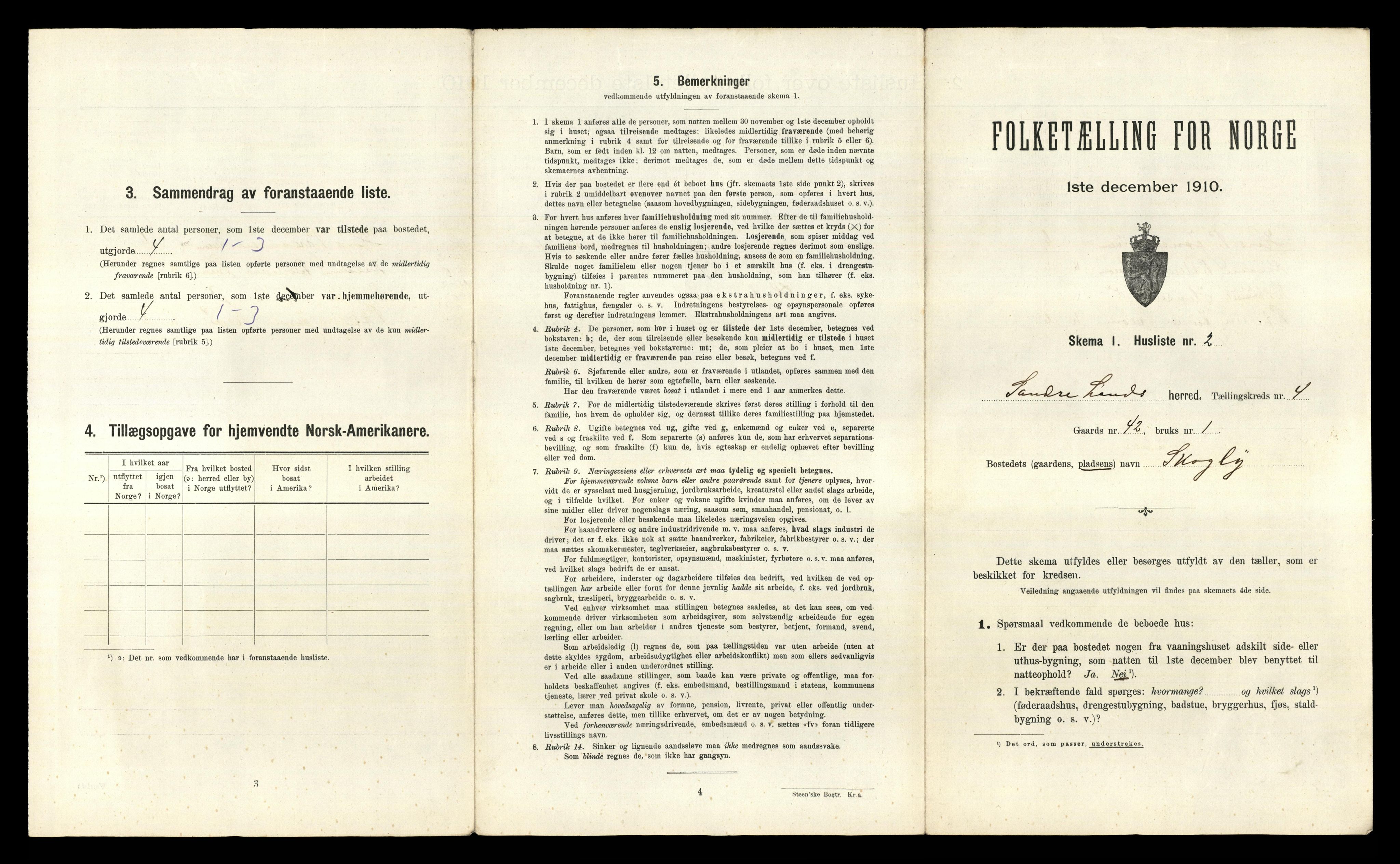 RA, 1910 census for Søndre Land, 1910, p. 862