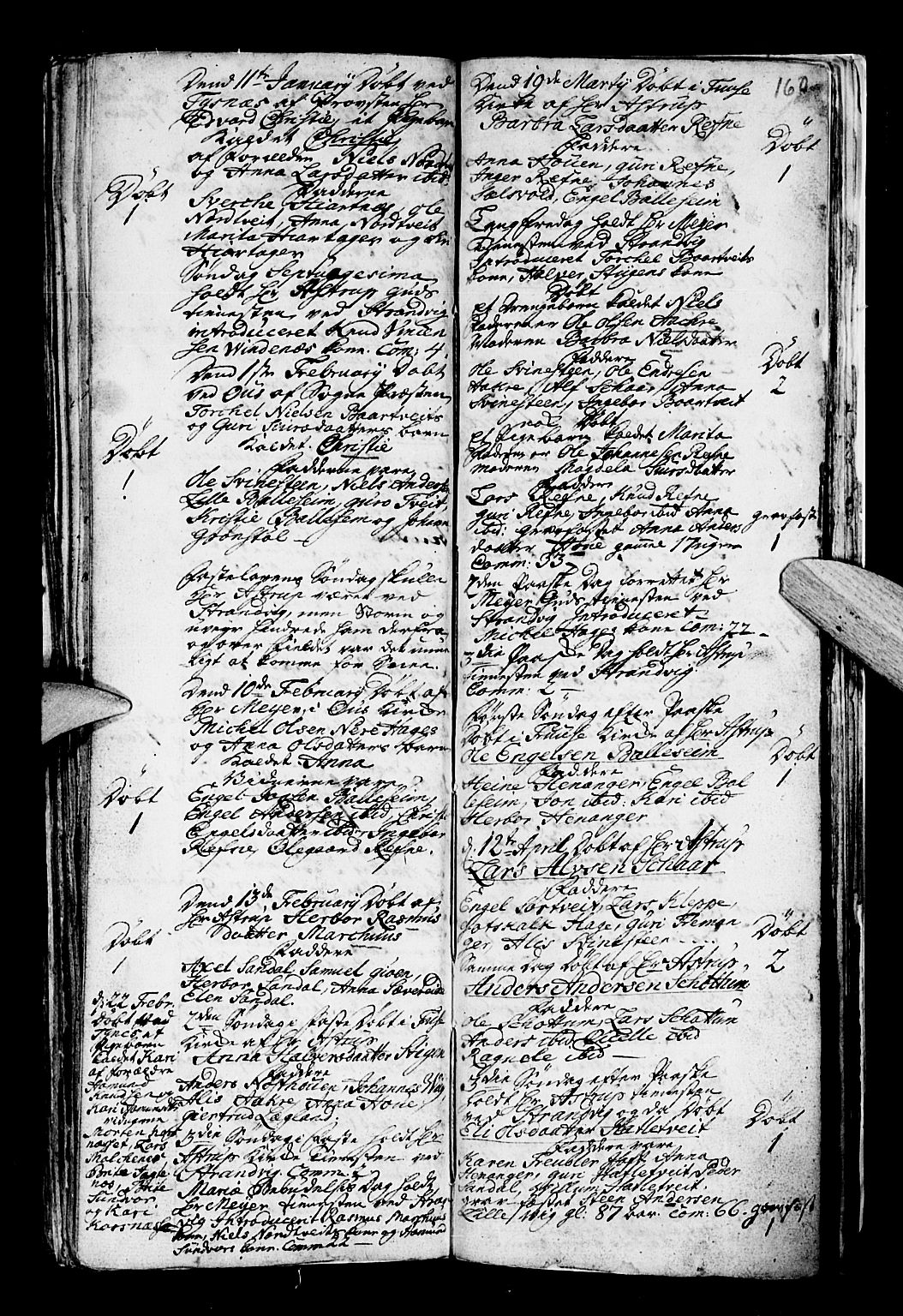 Os sokneprestembete, SAB/A-99929: Parish register (official) no. A 5, 1669-1760, p. 160