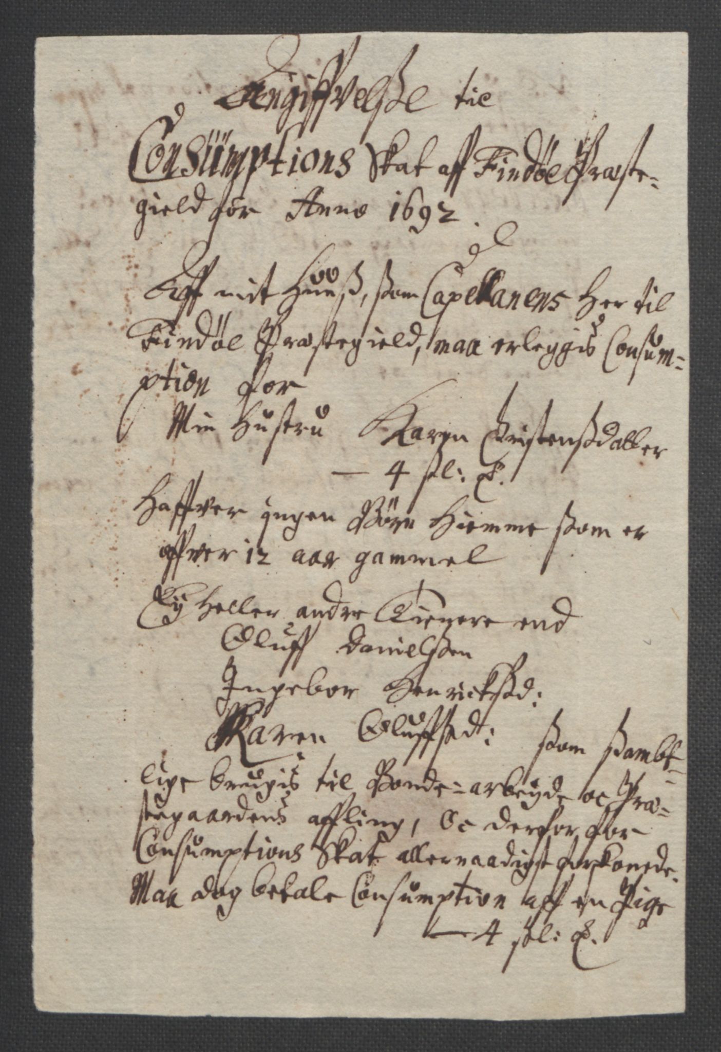 Rentekammeret inntil 1814, Reviderte regnskaper, Fogderegnskap, AV/RA-EA-4092/R47/L2856: Fogderegnskap Ryfylke, 1689-1693, p. 500