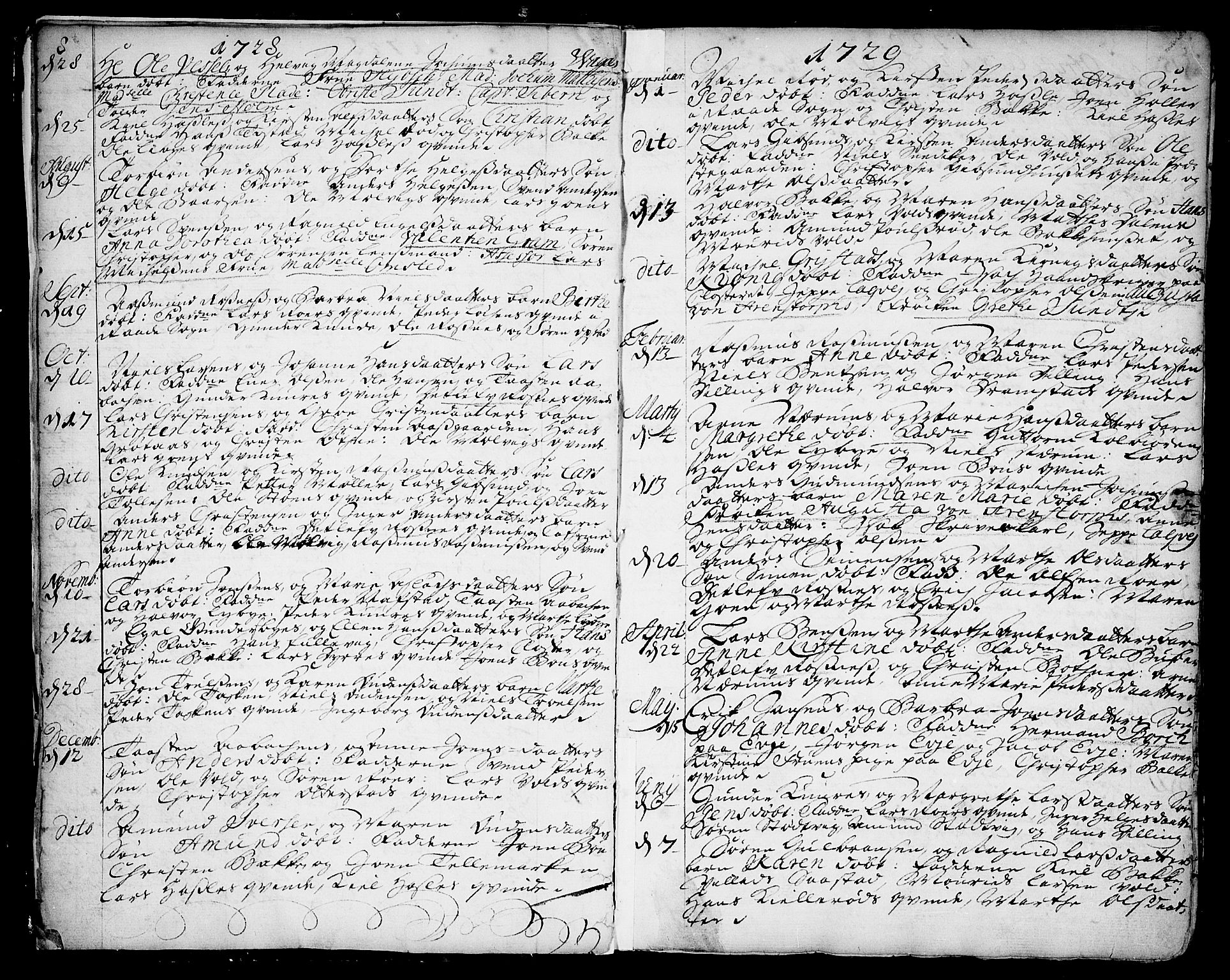Rygge prestekontor Kirkebøker, SAO/A-10084b/F/Fa/L0001: Parish register (official) no. 1, 1725-1771, p. 8-9