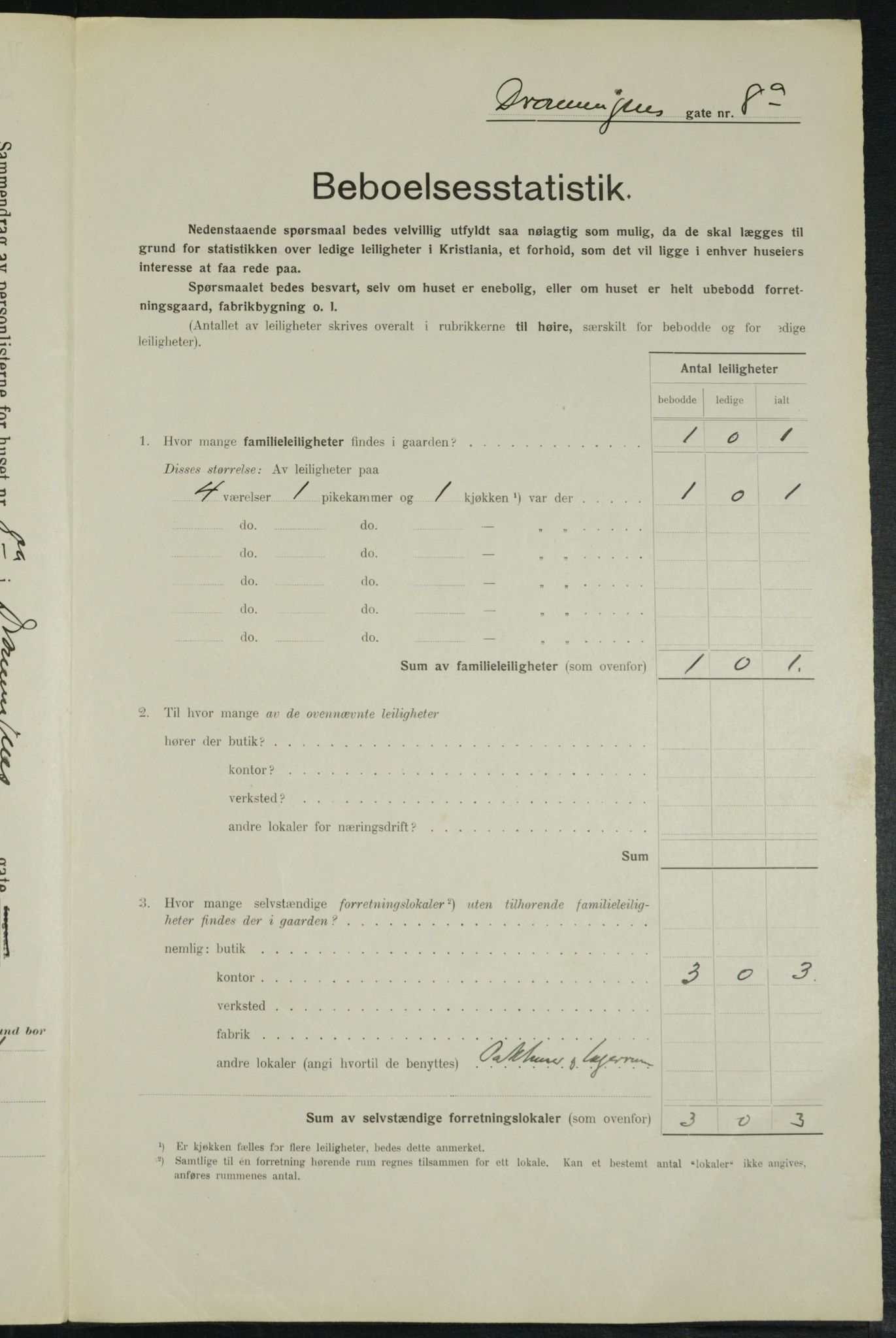 OBA, Municipal Census 1914 for Kristiania, 1914, p. 17411