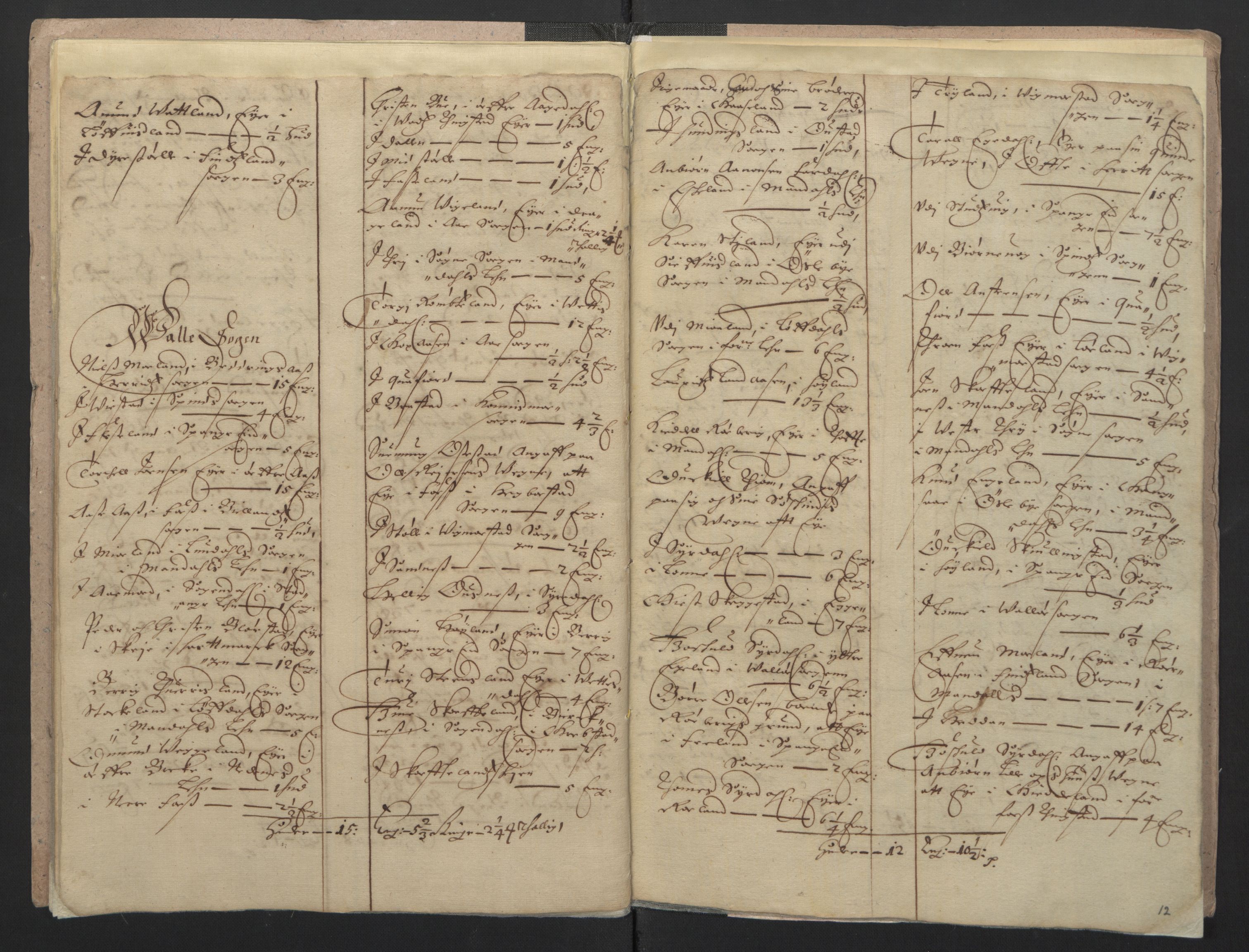 Rentekammeret inntil 1814, Realistisk ordnet avdeling, RA/EA-4070/L/L0022/0005: Agder lagdømme: / Odelsjordebok. Lista len, 1661, p. 11b-12a