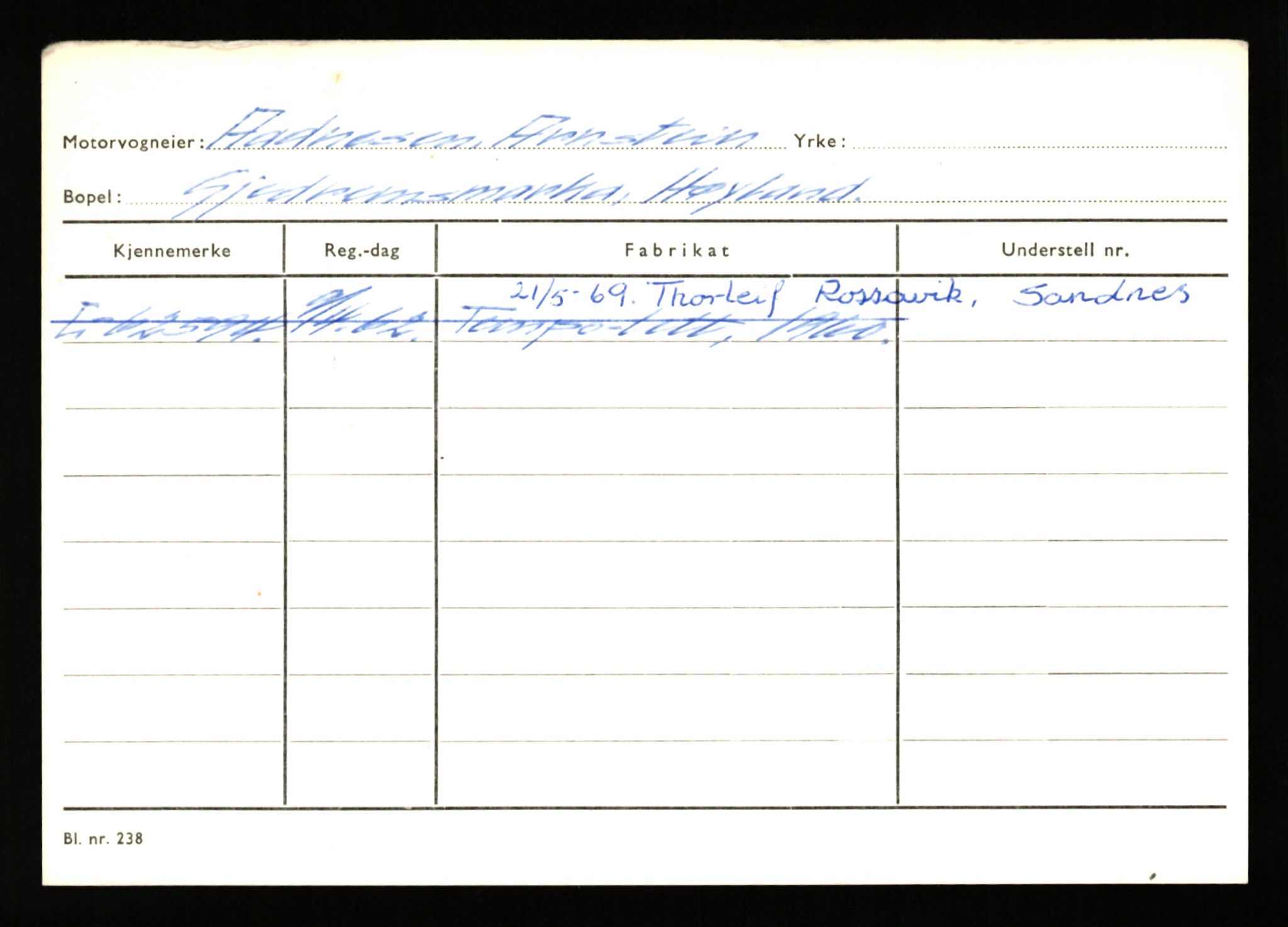 Stavanger trafikkstasjon, AV/SAST-A-101942/0/H/L0044: Øksna - Åmo, 1930-1971, p. 2172