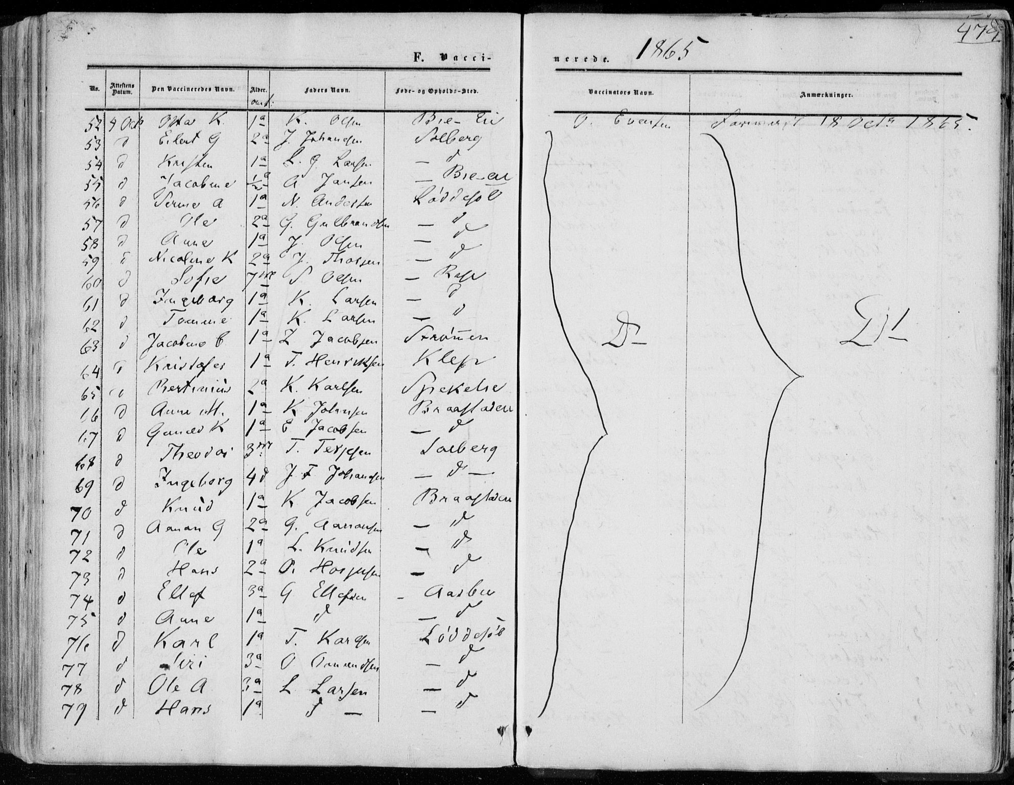 Øyestad sokneprestkontor, AV/SAK-1111-0049/F/Fa/L0015: Parish register (official) no. A 15, 1857-1873, p. 474