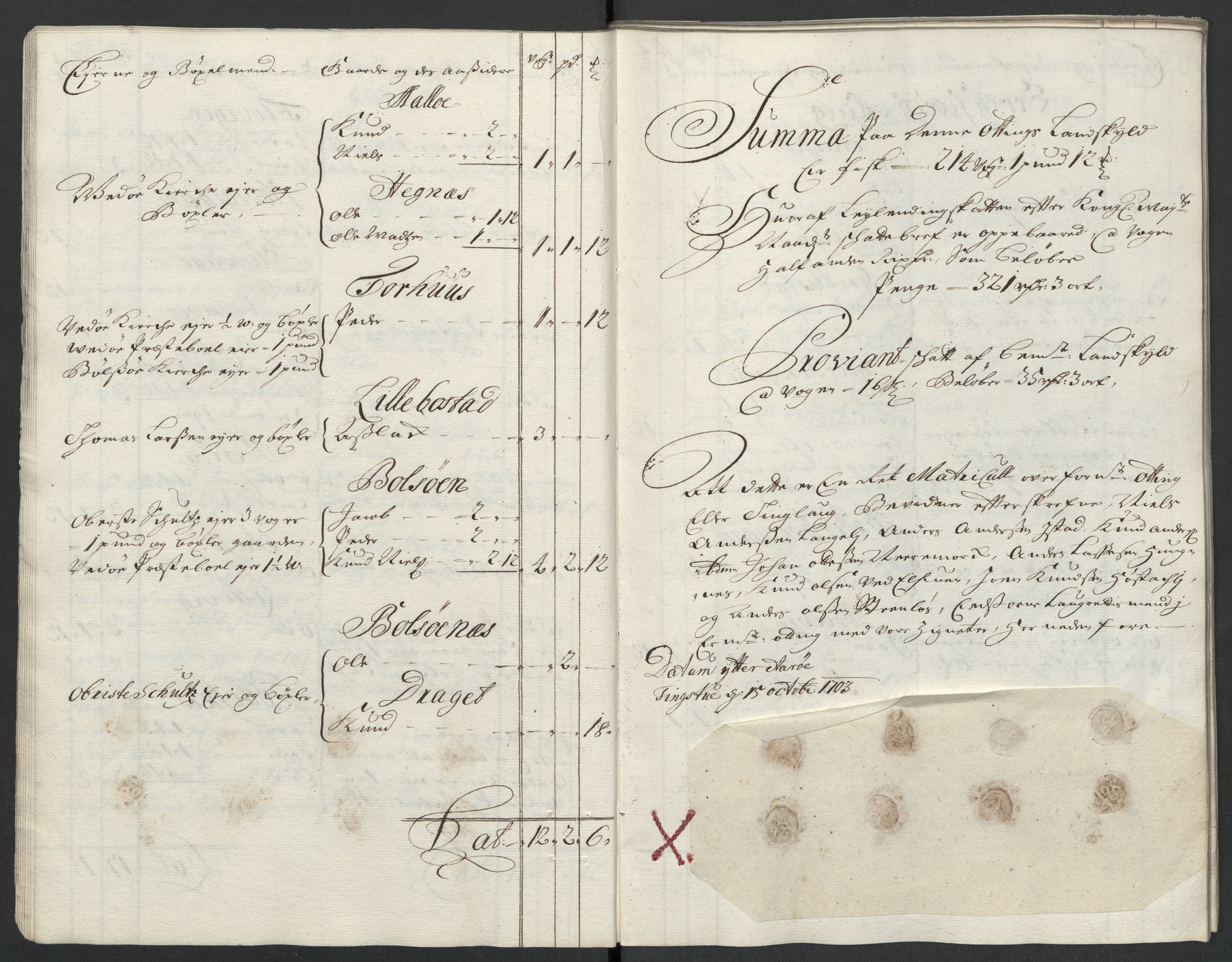 Rentekammeret inntil 1814, Reviderte regnskaper, Fogderegnskap, RA/EA-4092/R55/L3656: Fogderegnskap Romsdal, 1703-1705, p. 24