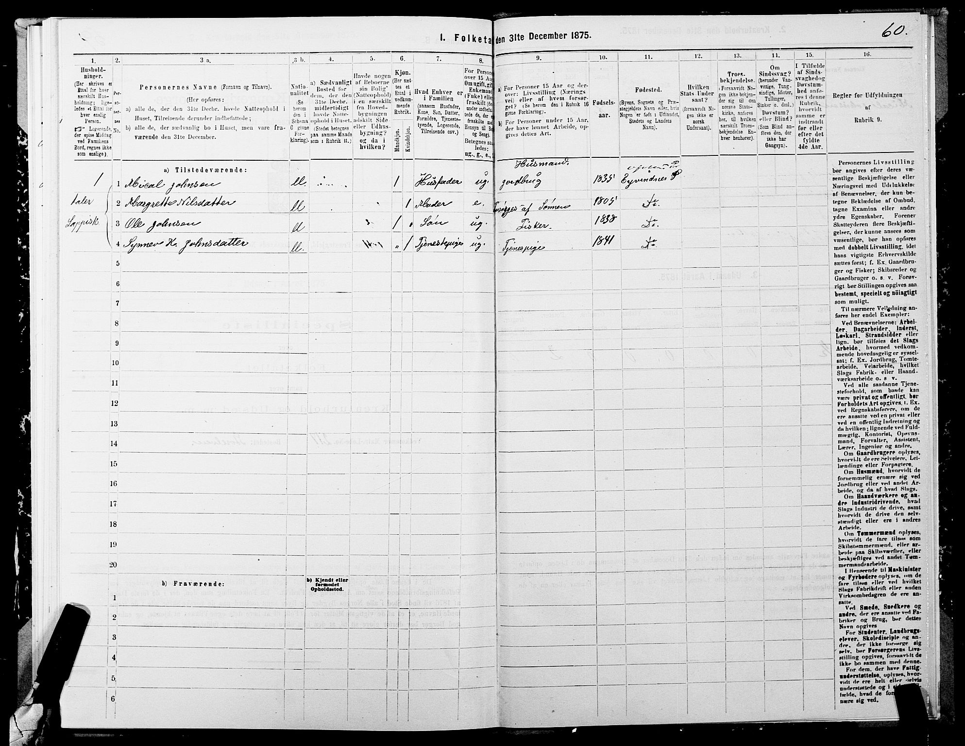 SATØ, 1875 census for 1914P Trondenes, 1875, p. 8060