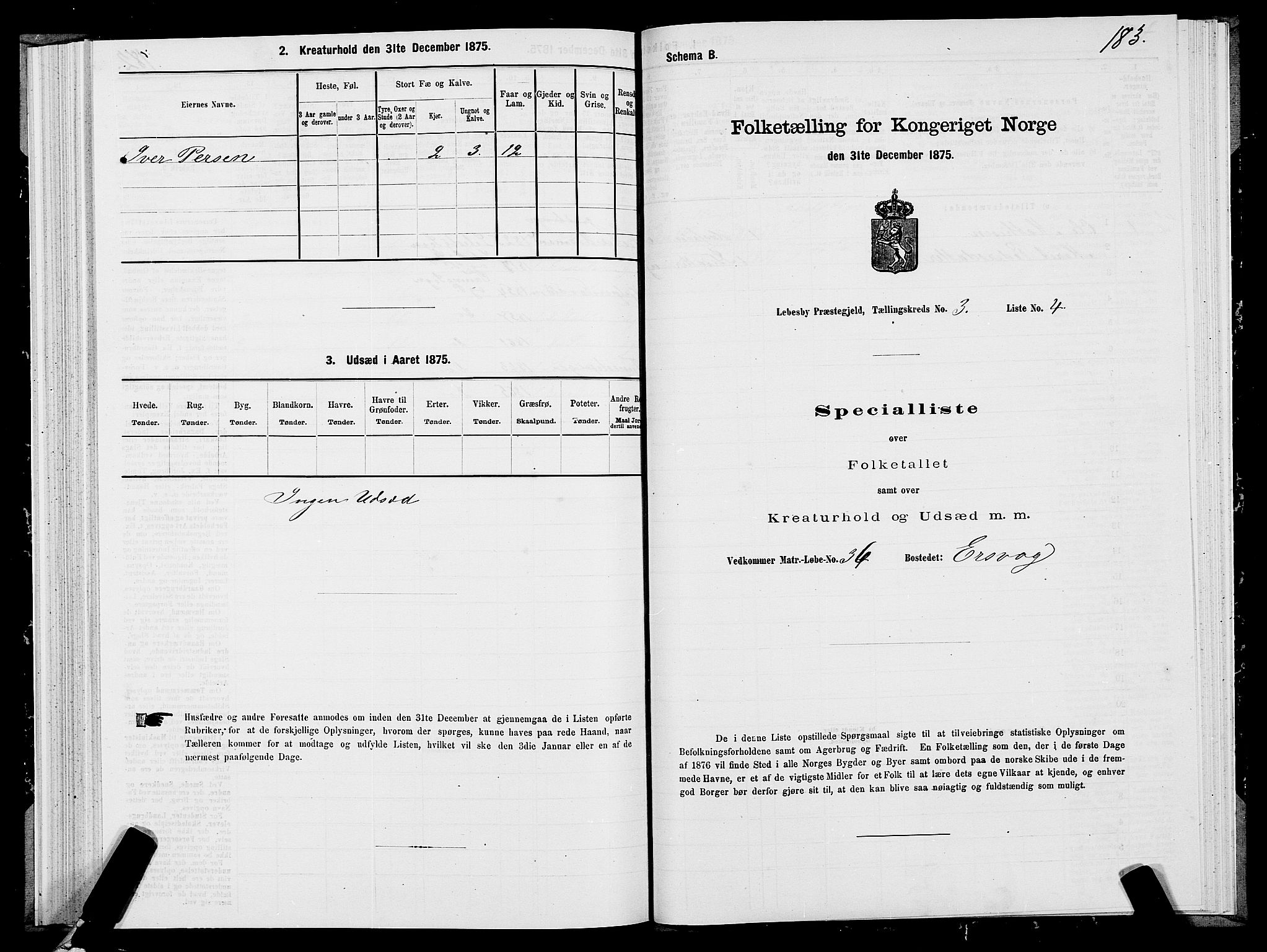 SATØ, 1875 census for 2022P Lebesby, 1875, p. 1183