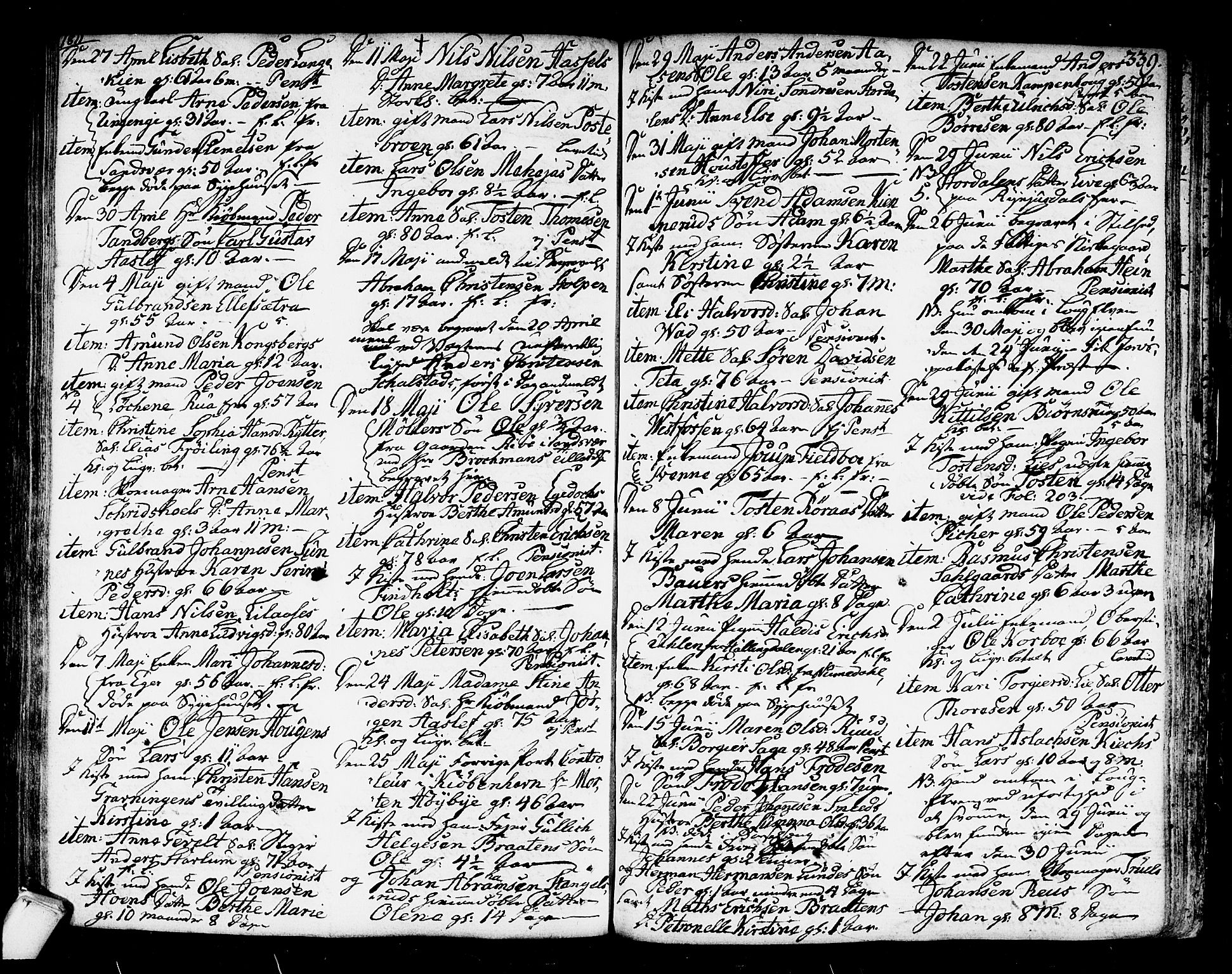 Kongsberg kirkebøker, SAKO/A-22/F/Fa/L0007: Parish register (official) no. I 7, 1795-1816, p. 339