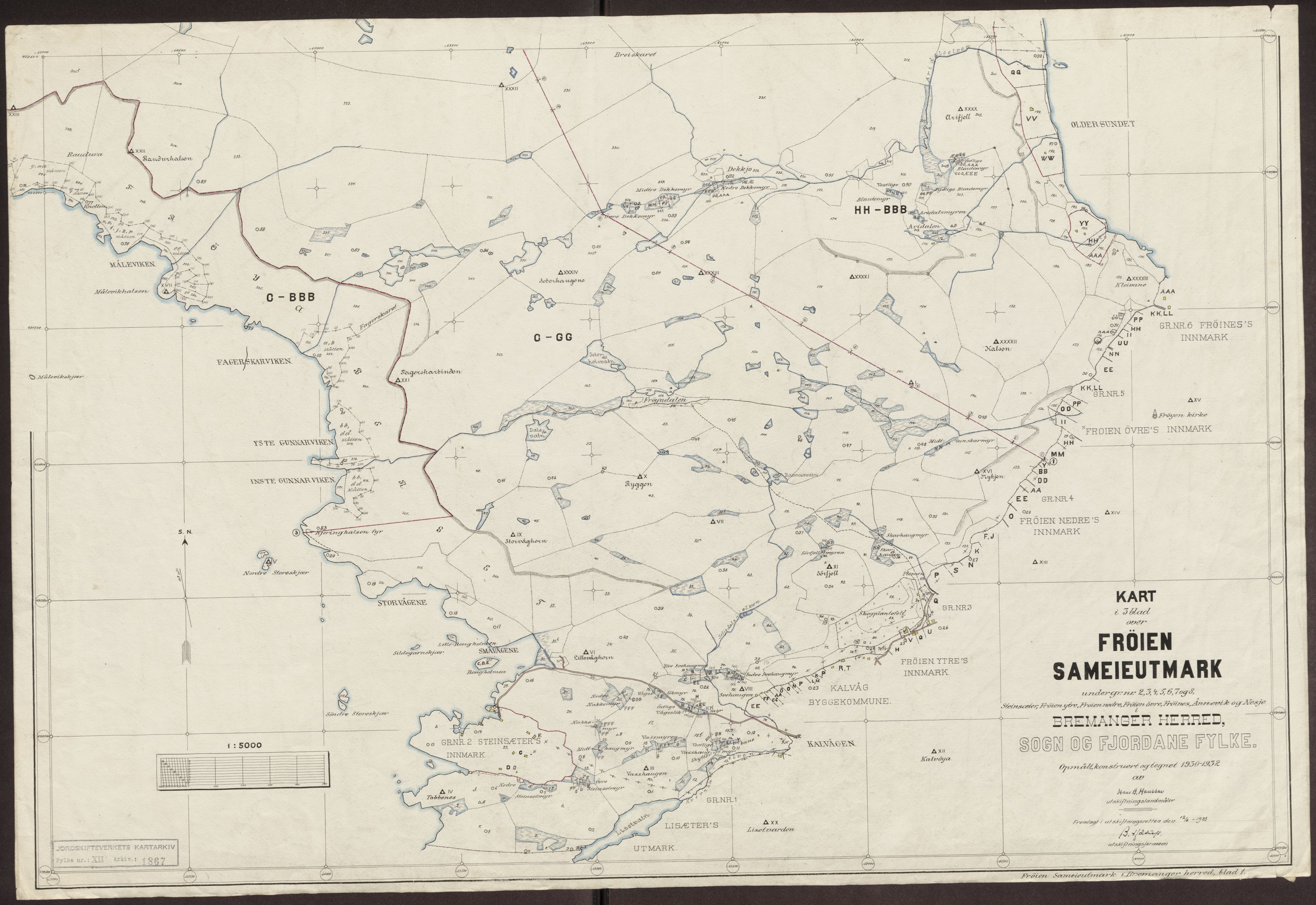 Jordskifteverkets kartarkiv, RA/S-3929/T, 1859-1988, p. 2222
