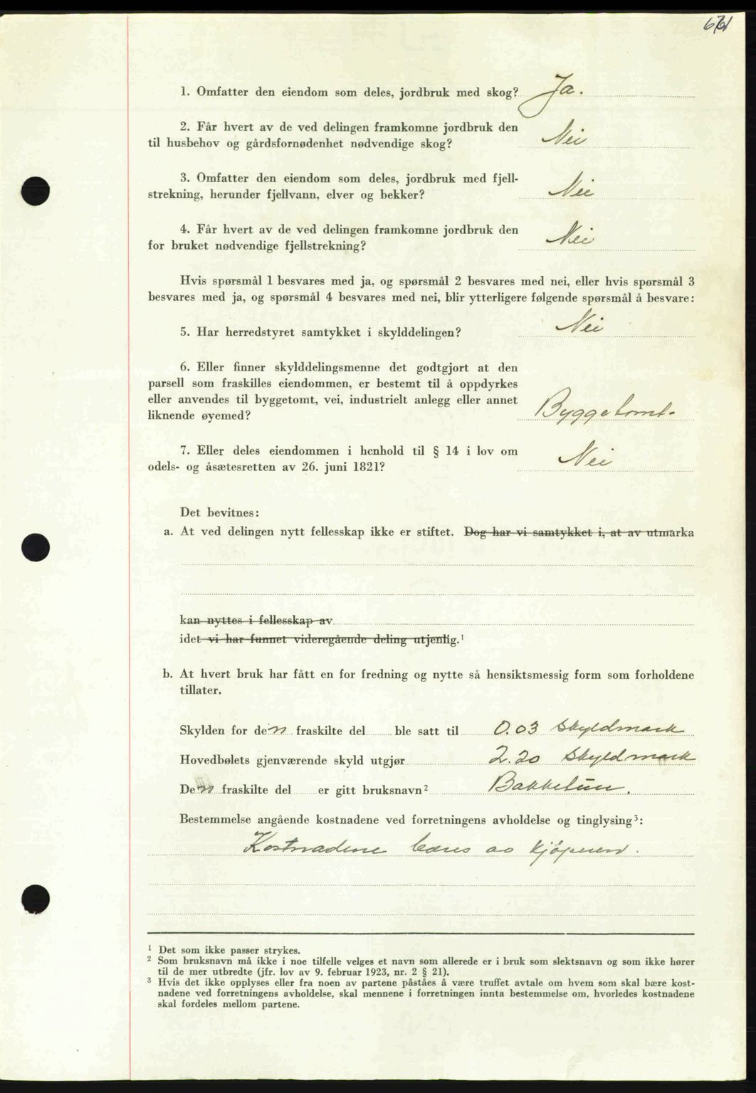 Nordmøre sorenskriveri, AV/SAT-A-4132/1/2/2Ca: Mortgage book no. A109, 1948-1948, Diary no: : 3001/1948