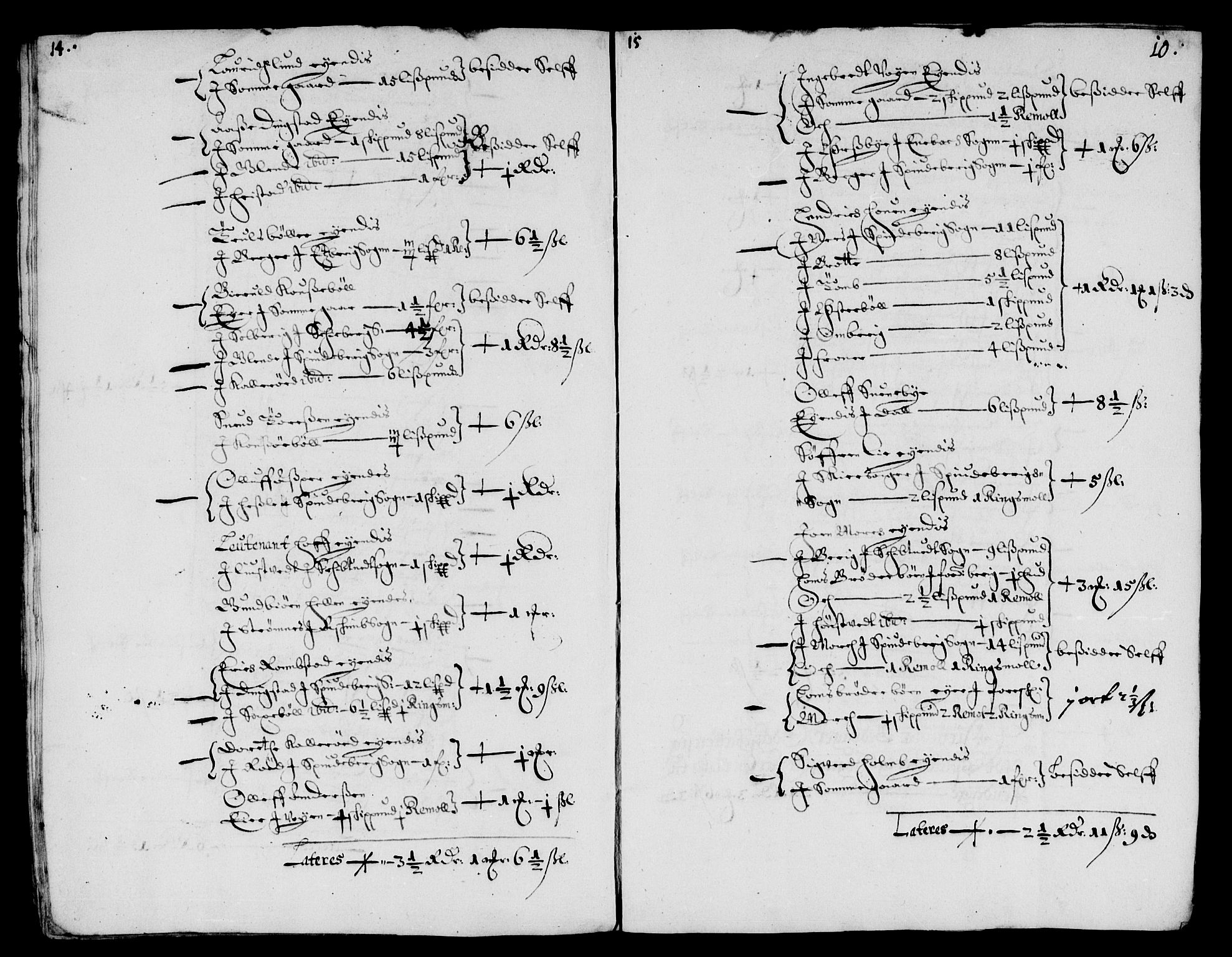 Rentekammeret inntil 1814, Reviderte regnskaper, Lensregnskaper, RA/EA-5023/R/Rb/Rbc/L0010: Tune, Åbygge og Veme len, 1661-1665