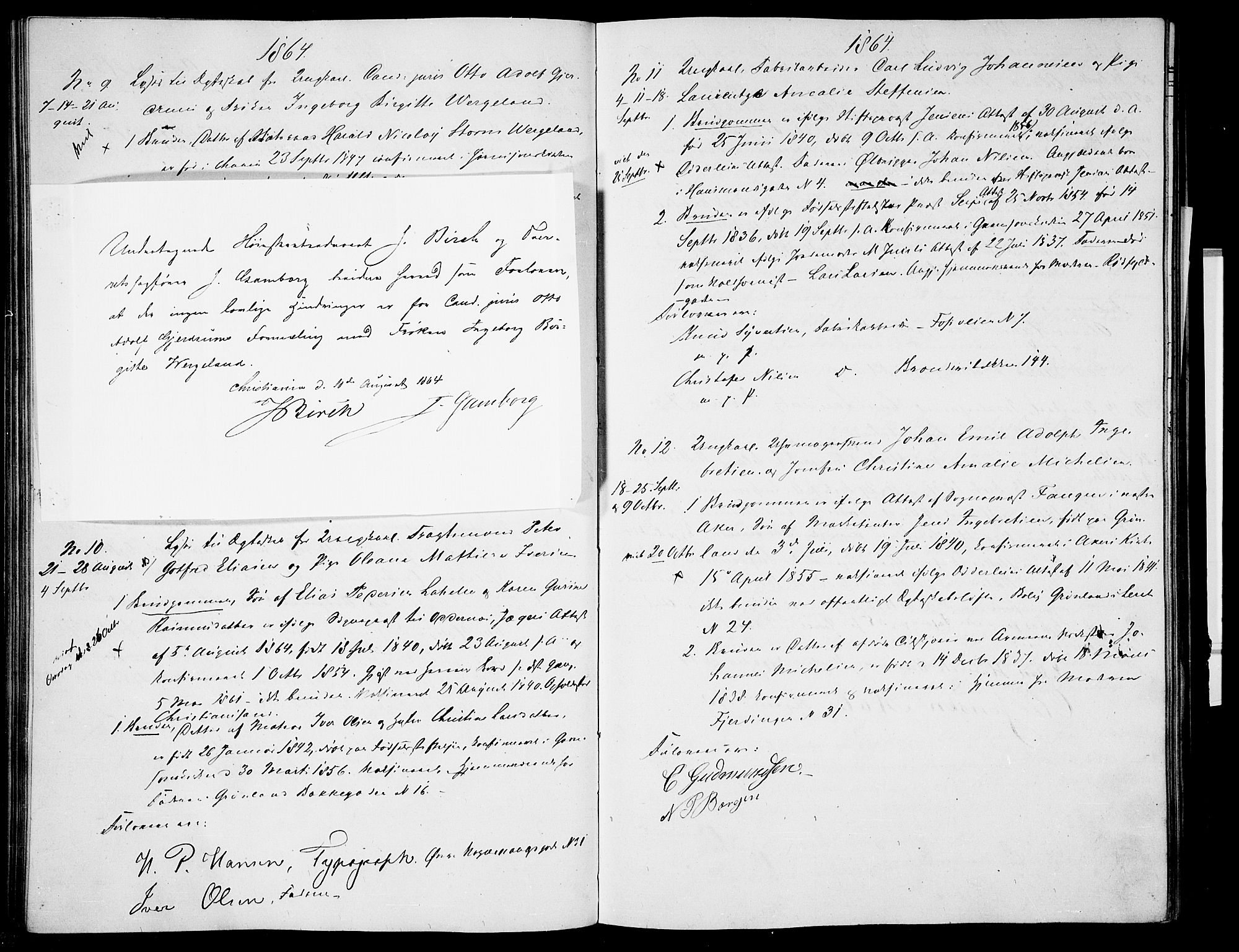 Garnisonsmenigheten Kirkebøker, AV/SAO-A-10846/H/Ha/L0006: Banns register no. I 6, 1856-1872