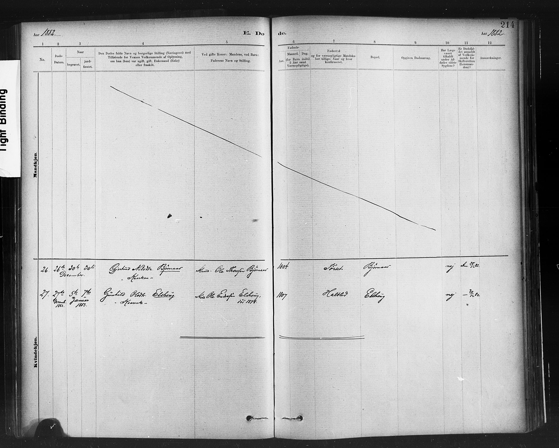 Ministerialprotokoller, klokkerbøker og fødselsregistre - Møre og Romsdal, AV/SAT-A-1454/598/L1069: Parish register (official) no. 598A03, 1882-1895, p. 214