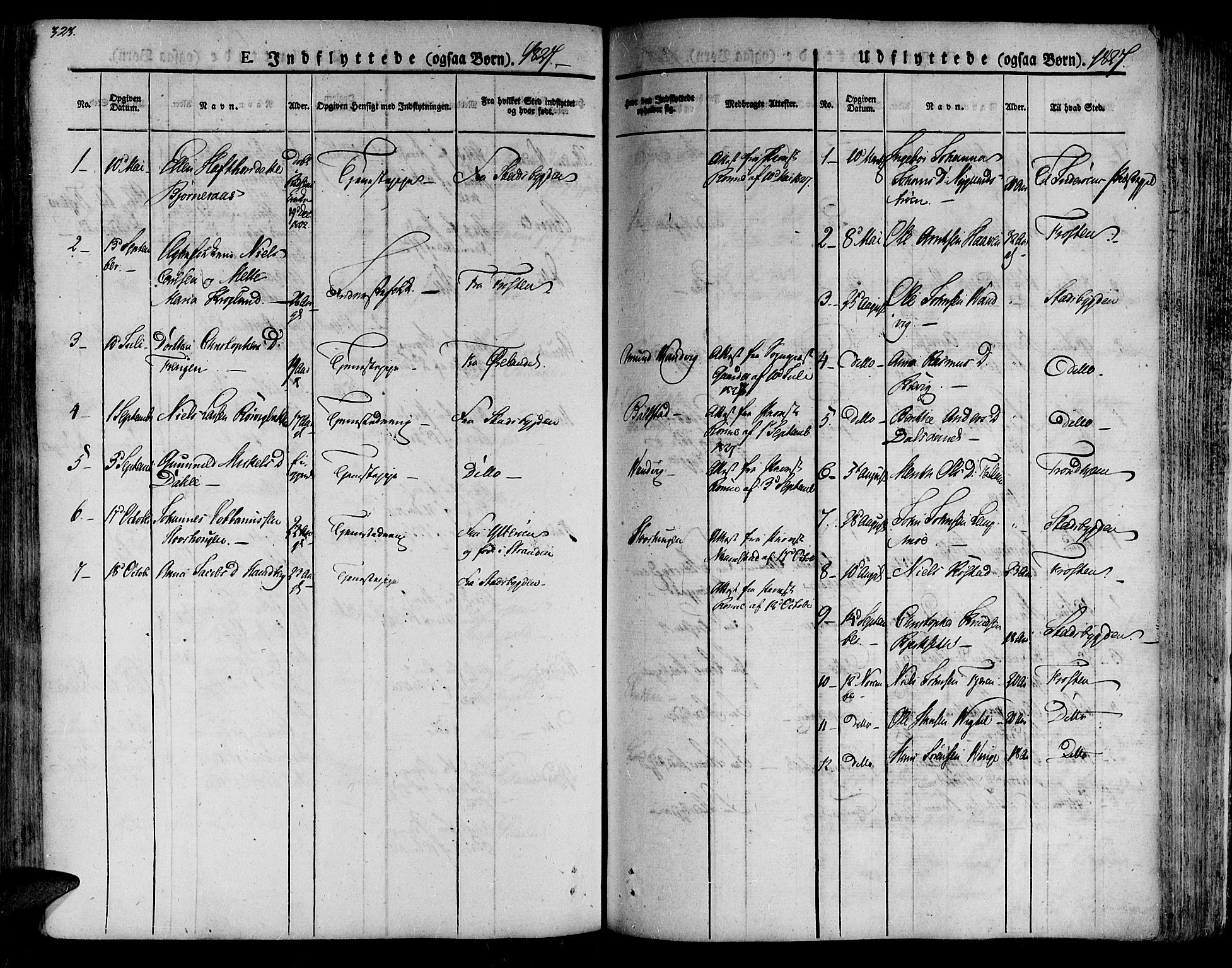 Ministerialprotokoller, klokkerbøker og fødselsregistre - Nord-Trøndelag, SAT/A-1458/701/L0006: Parish register (official) no. 701A06, 1825-1841, p. 323
