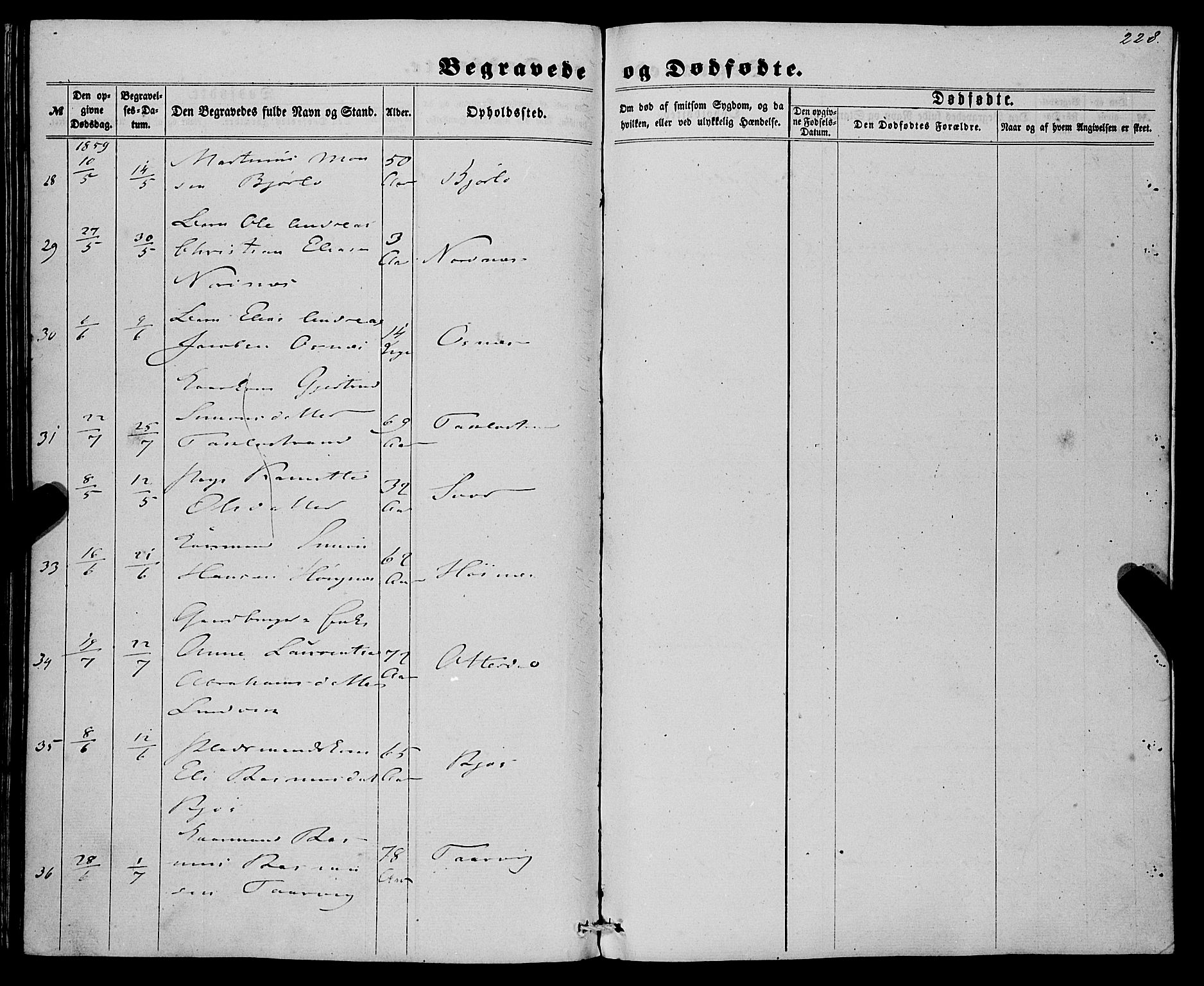 Eid sokneprestembete, AV/SAB-A-82301/H/Haa/Haaa/L0008: Parish register (official) no. A 8, 1858-1860, p. 228