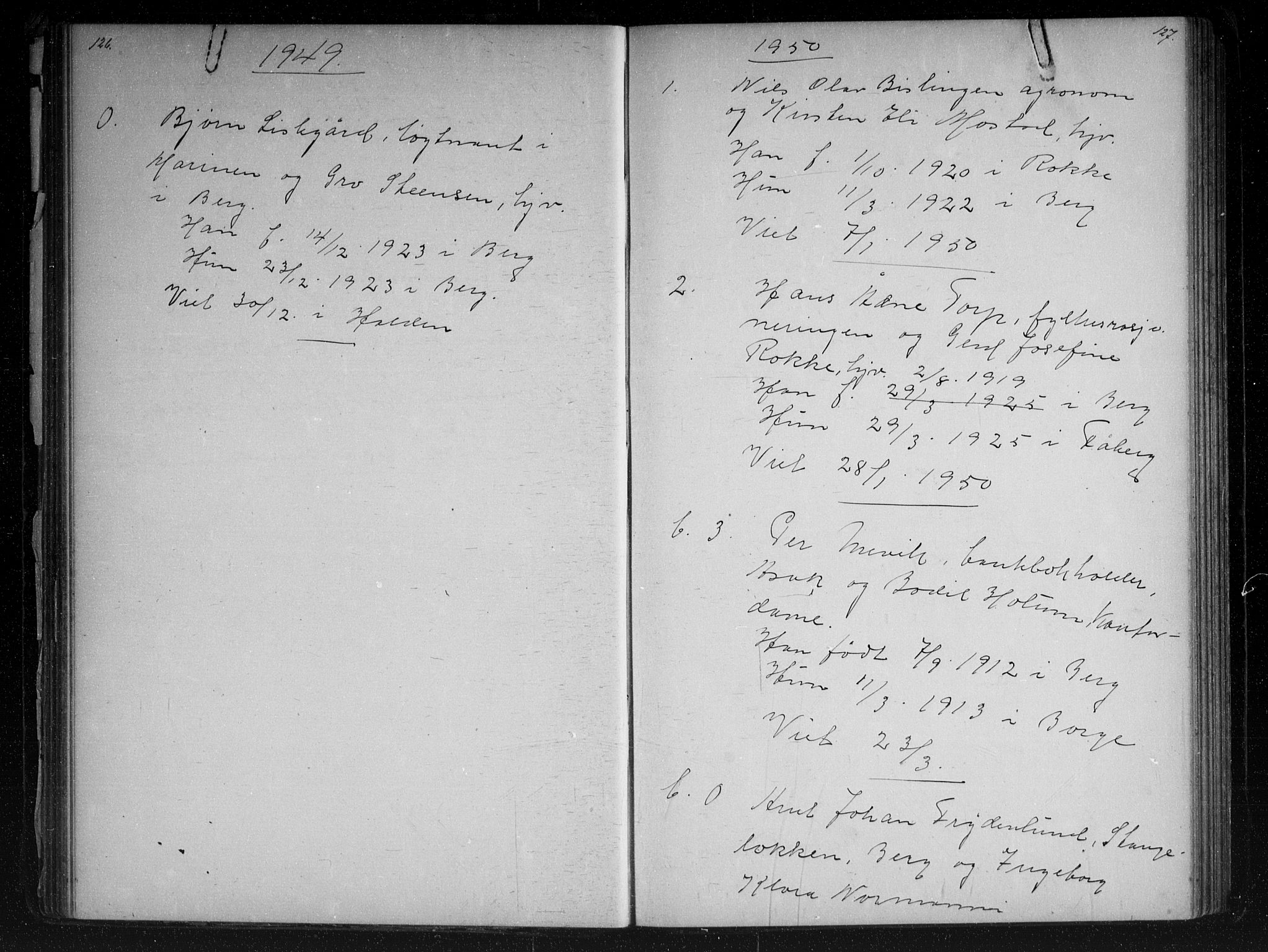 Berg prestekontor Kirkebøker, SAO/A-10902/G/Gc/L0003: Parish register (copy) no. III 3, 1887-1958, p. 126-127