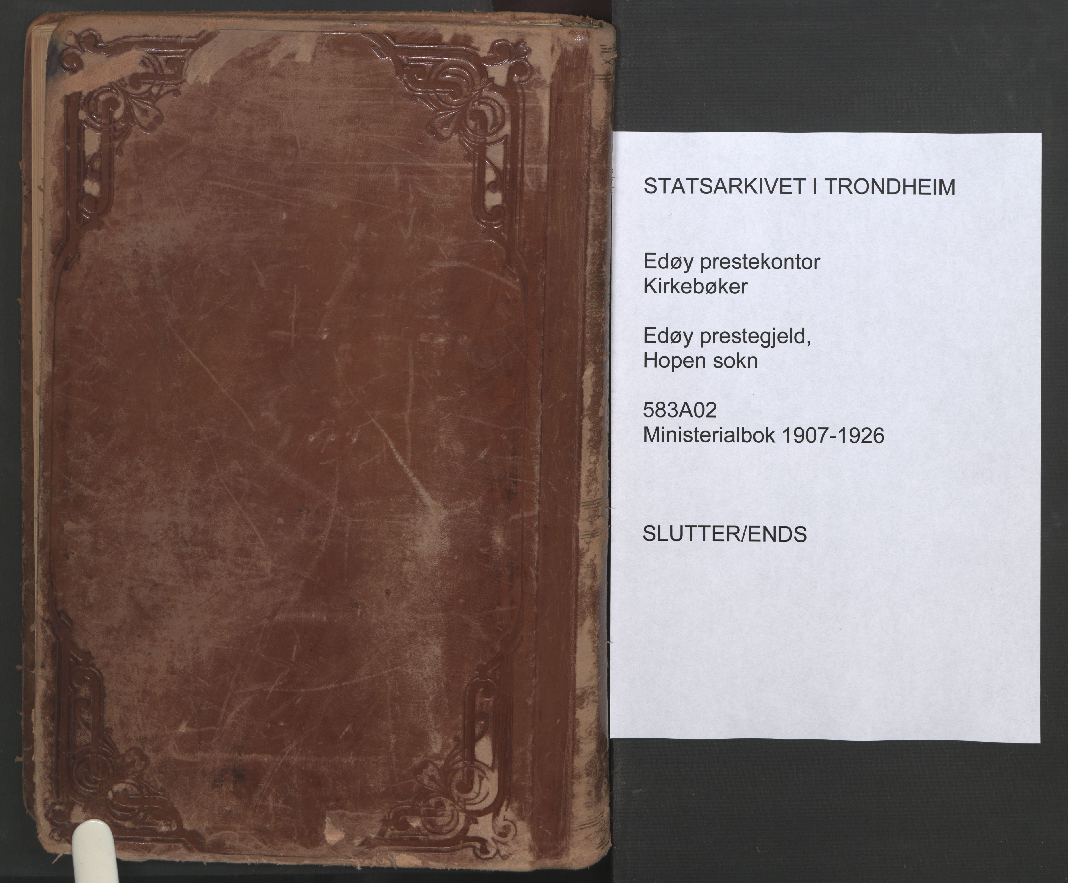 Ministerialprotokoller, klokkerbøker og fødselsregistre - Møre og Romsdal, SAT/A-1454/583/L0955: Parish register (official) no. 583A02, 1907-1926