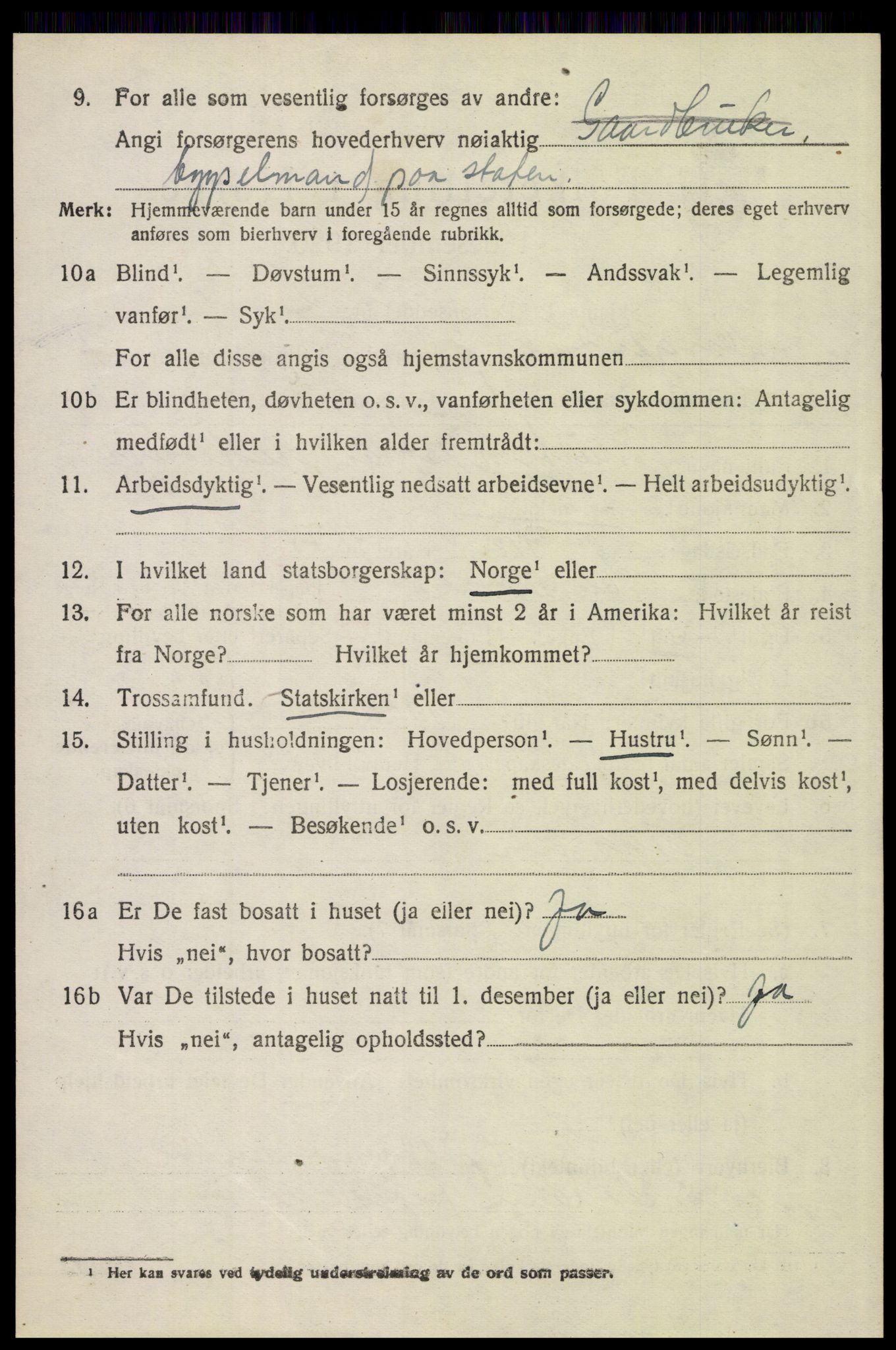 SAH, 1920 census for Engerdal, 1920, p. 2940