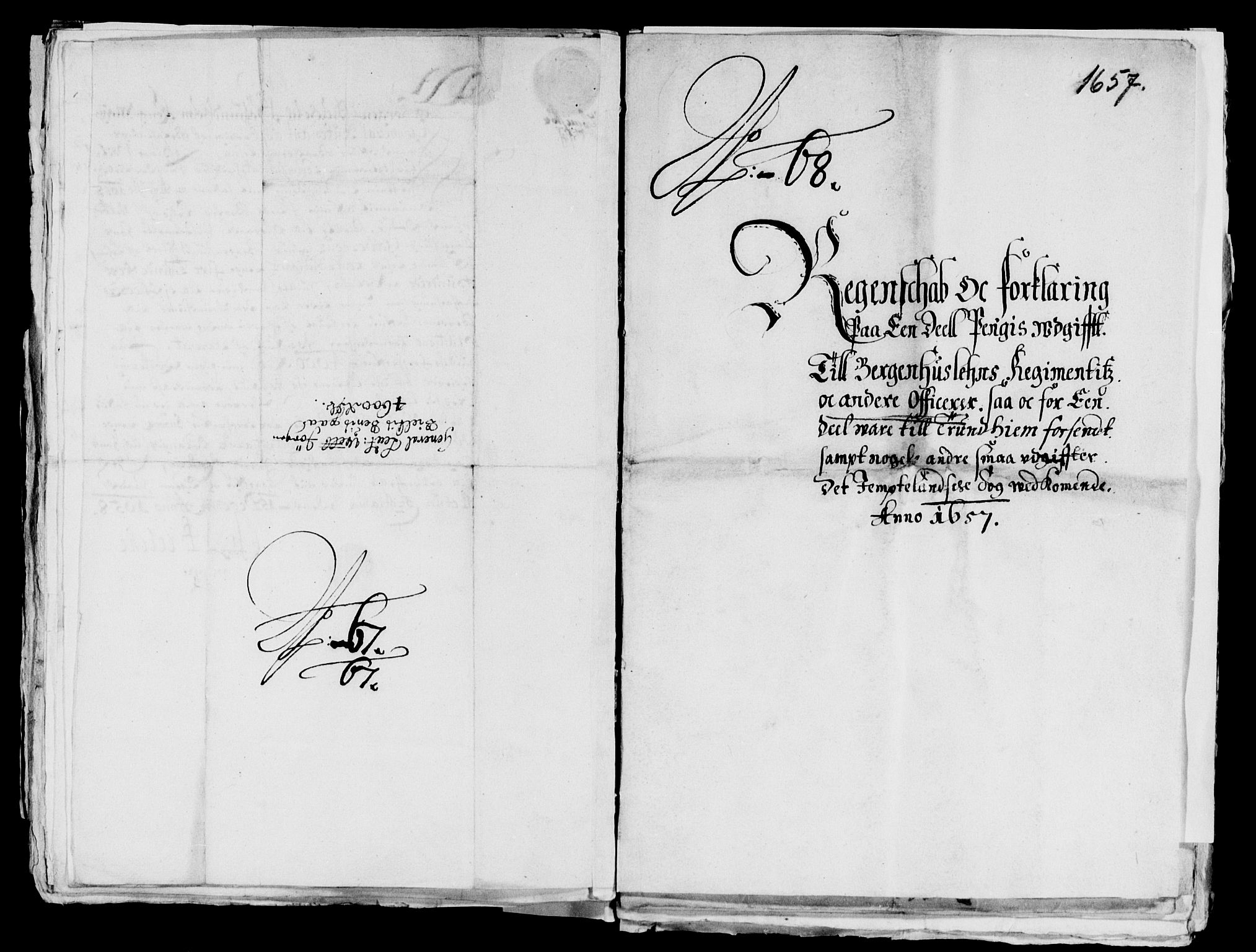 Rentekammeret inntil 1814, Reviderte regnskaper, Lensregnskaper, RA/EA-5023/R/Rb/Rbt/L0141: Bergenhus len, 1657-1659