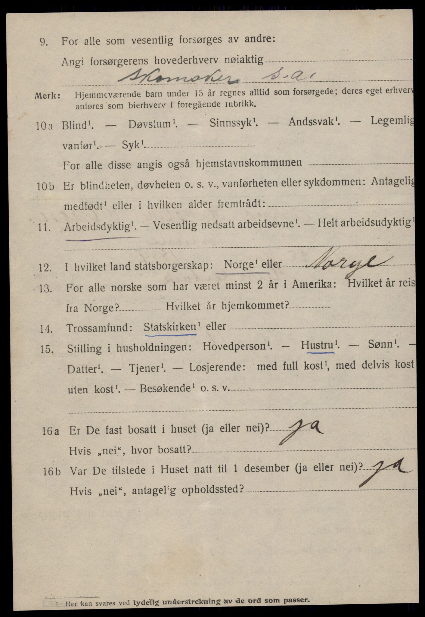 SAT, 1920 census for Ålesund, 1920, p. 19031