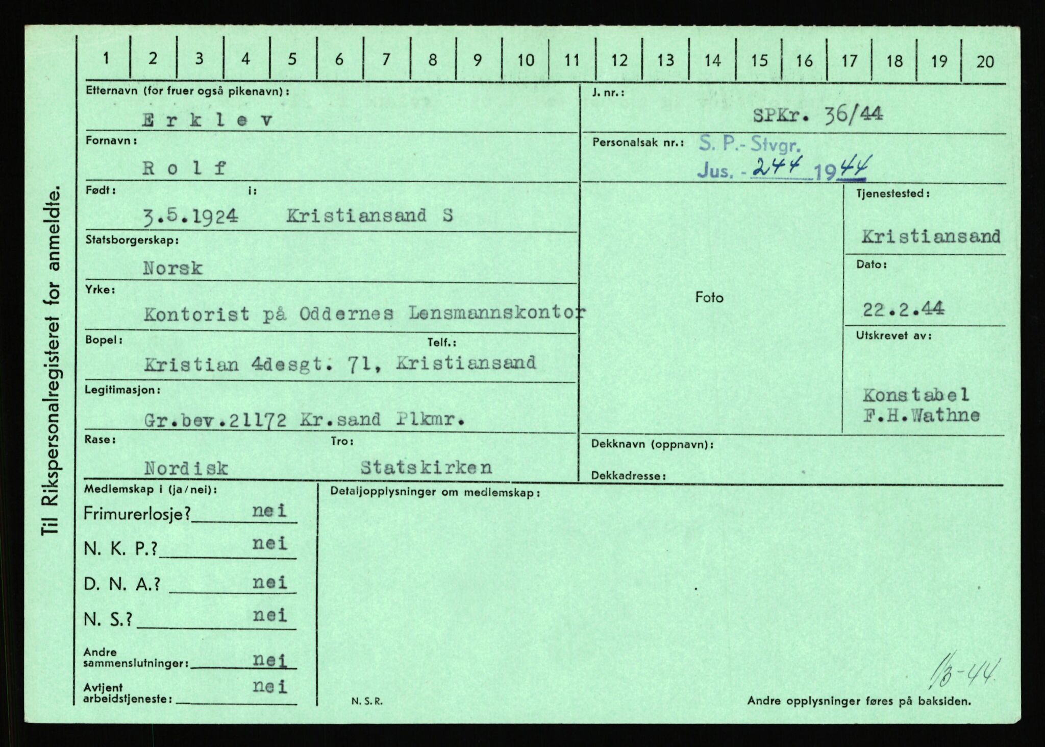 Statspolitiet - Hovedkontoret / Osloavdelingen, AV/RA-S-1329/C/Ca/L0004: Eid - funn av gjenstander	, 1943-1945, p. 2075