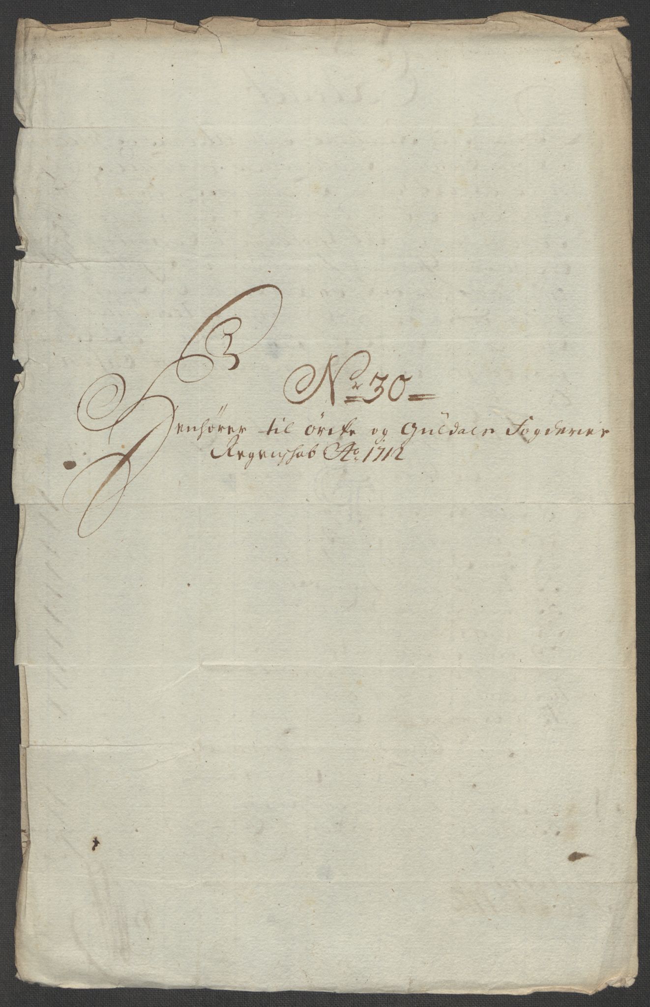 Rentekammeret inntil 1814, Reviderte regnskaper, Fogderegnskap, AV/RA-EA-4092/R60/L3963: Fogderegnskap Orkdal og Gauldal, 1712, p. 309