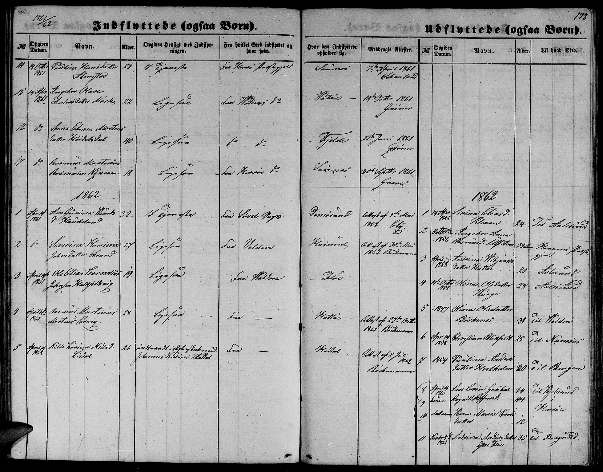 Ministerialprotokoller, klokkerbøker og fødselsregistre - Møre og Romsdal, AV/SAT-A-1454/509/L0111: Parish register (copy) no. 509C01, 1854-1882, p. 178