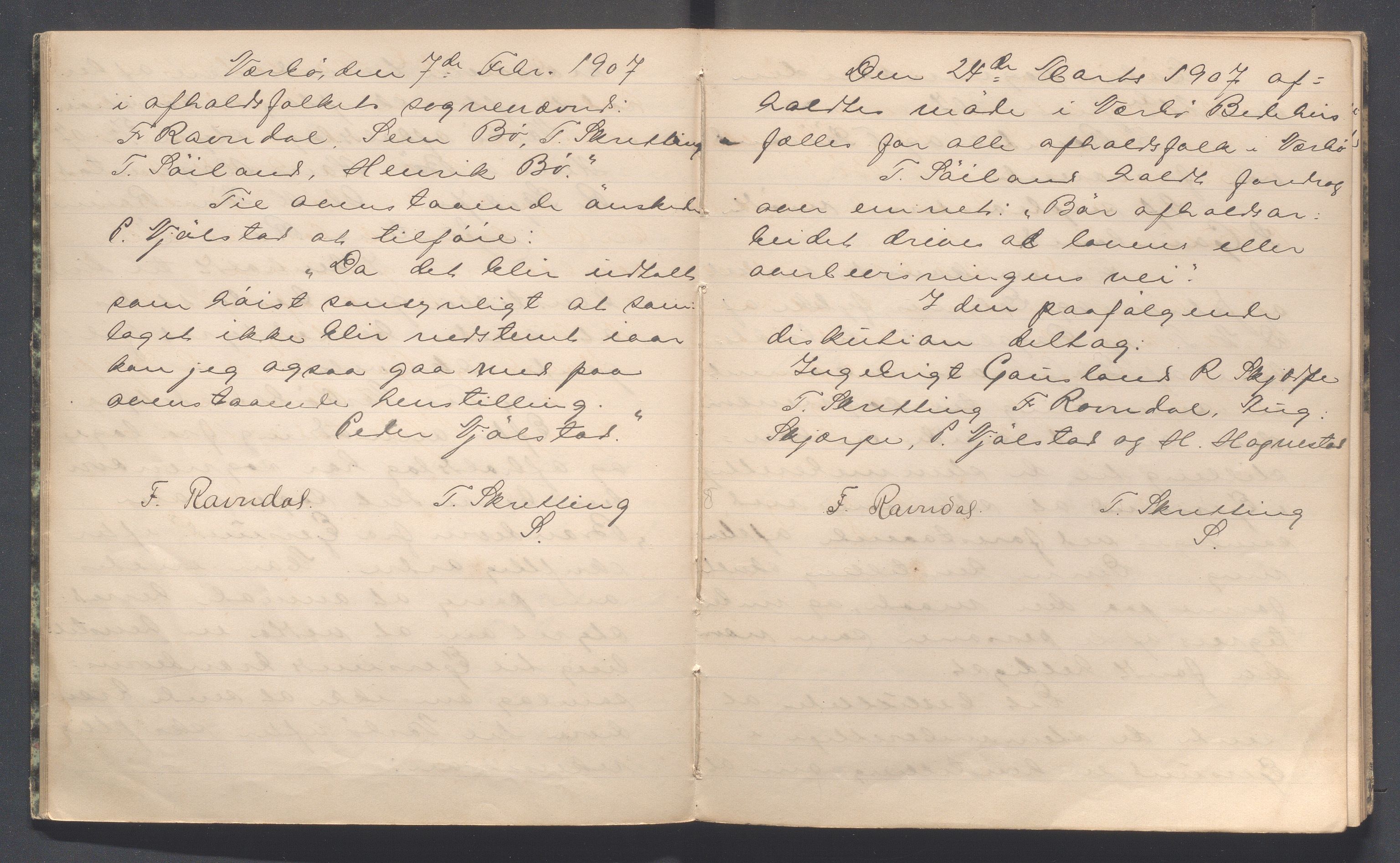 Hå kommune - PA 014 Afholdsfolkets soknenemnd for Nærbø, IKAR/K-102221/A/L0001: Møtebok, 1906-1912, p. 10