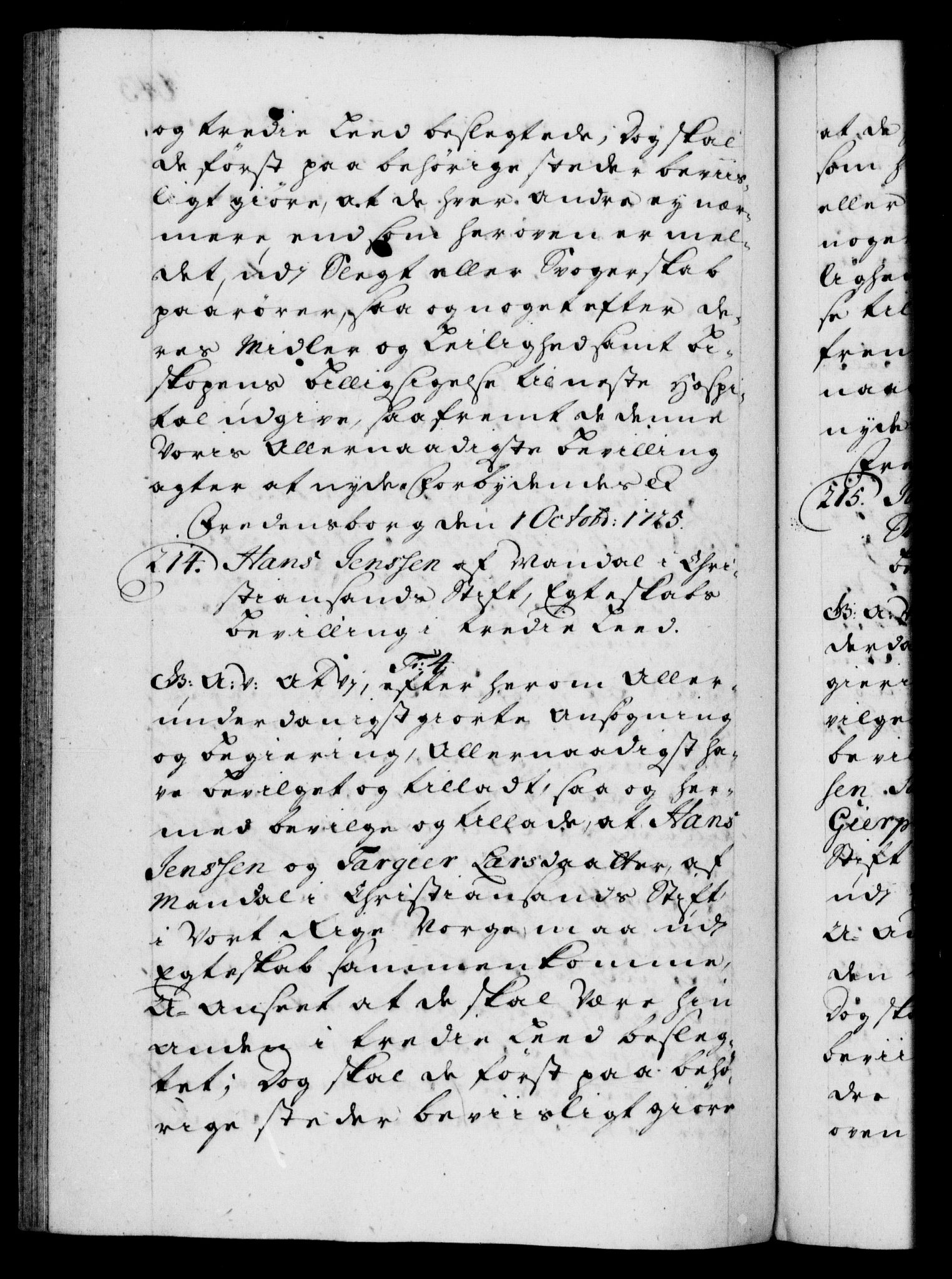 Danske Kanselli 1572-1799, AV/RA-EA-3023/F/Fc/Fca/Fcaa/L0024: Norske registre, 1723-1725, p. 643b