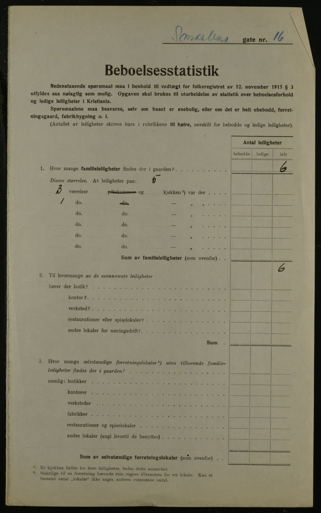 OBA, Municipal Census 1923 for Kristiania, 1923, p. 108039