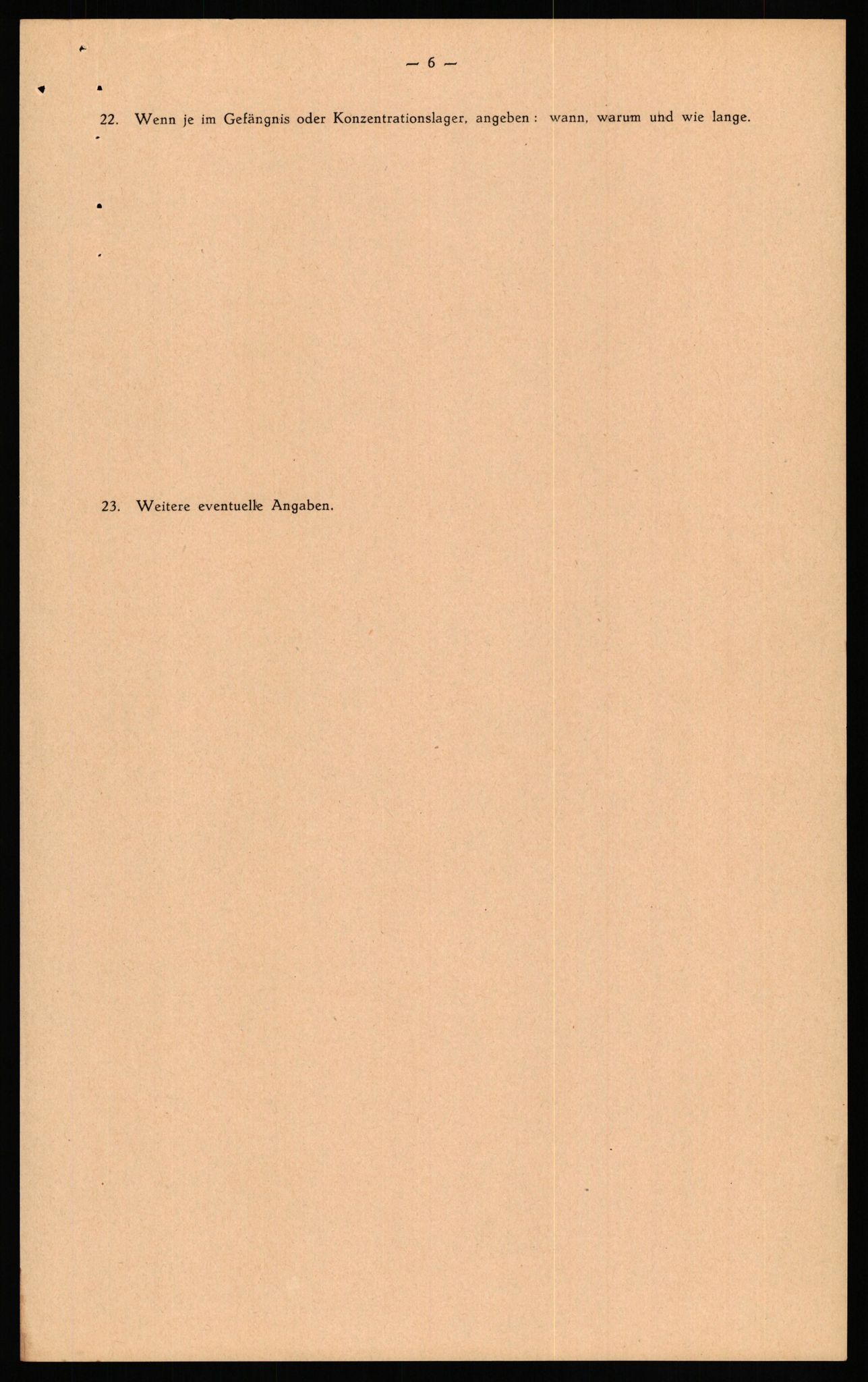 Forsvaret, Forsvarets overkommando II, RA/RAFA-3915/D/Db/L0035: CI Questionaires. Tyske okkupasjonsstyrker i Norge. Tyskere., 1945-1946, p. 487