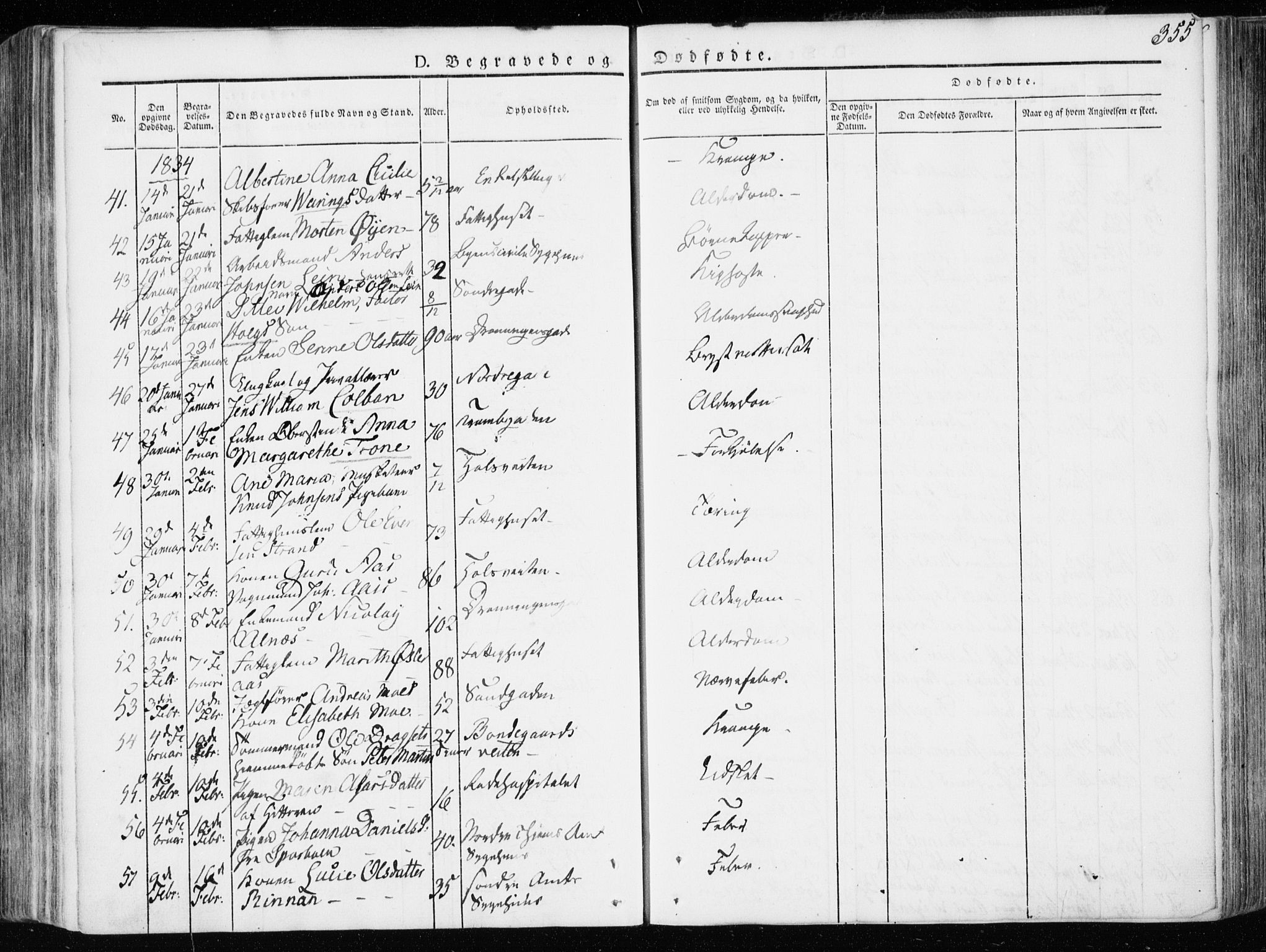 Ministerialprotokoller, klokkerbøker og fødselsregistre - Sør-Trøndelag, AV/SAT-A-1456/601/L0047: Parish register (official) no. 601A15, 1831-1839, p. 355