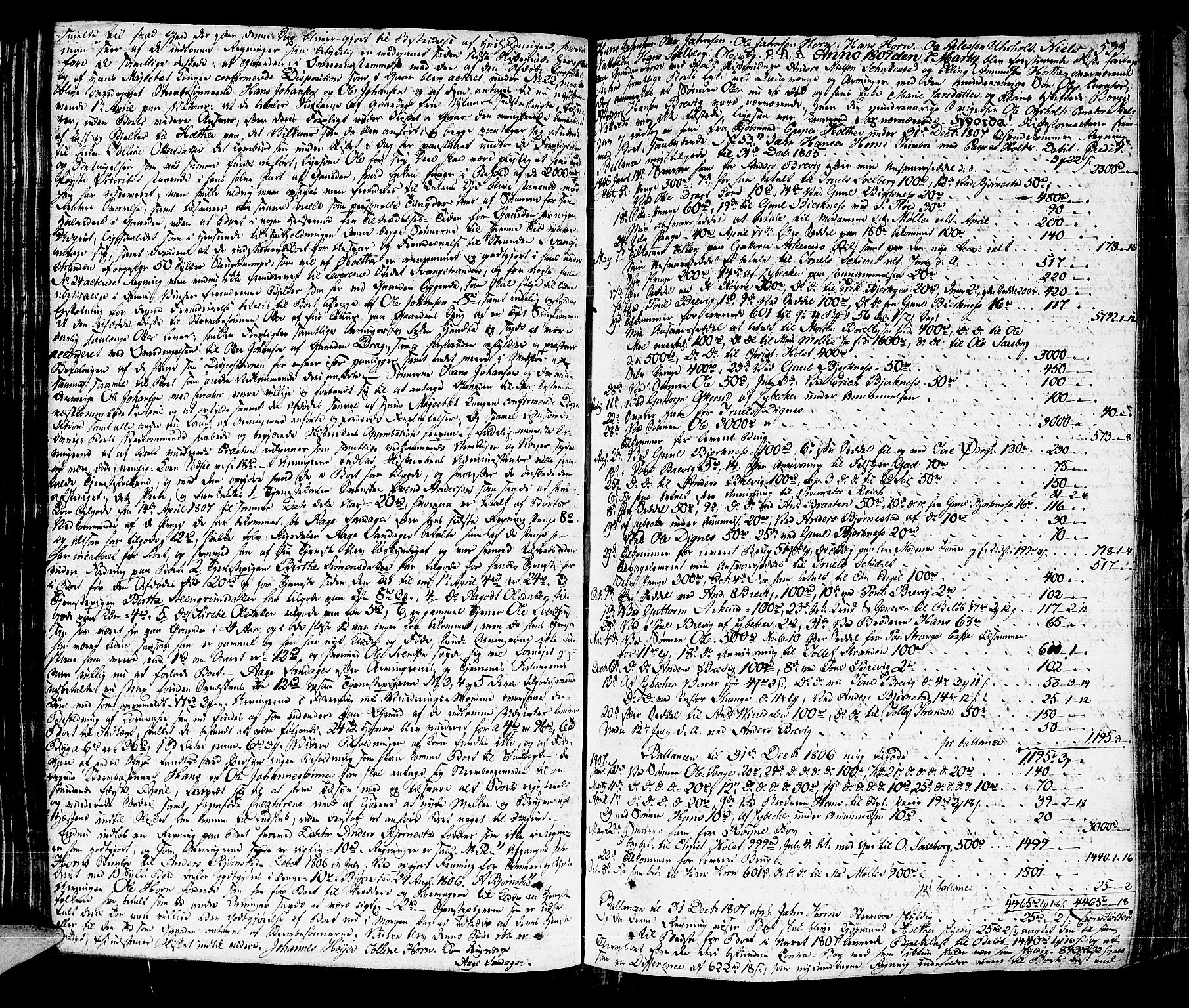 Lier, Røyken og Hurum sorenskriveri, AV/SAKO-A-89/H/Hc/L0009: Skifteprotokoll, 1805-1813, p. 532b-533a