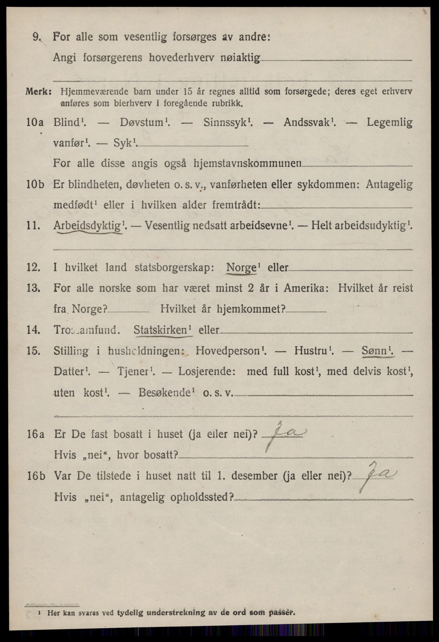 SAT, 1920 census for Sande (MR), 1920, p. 3535