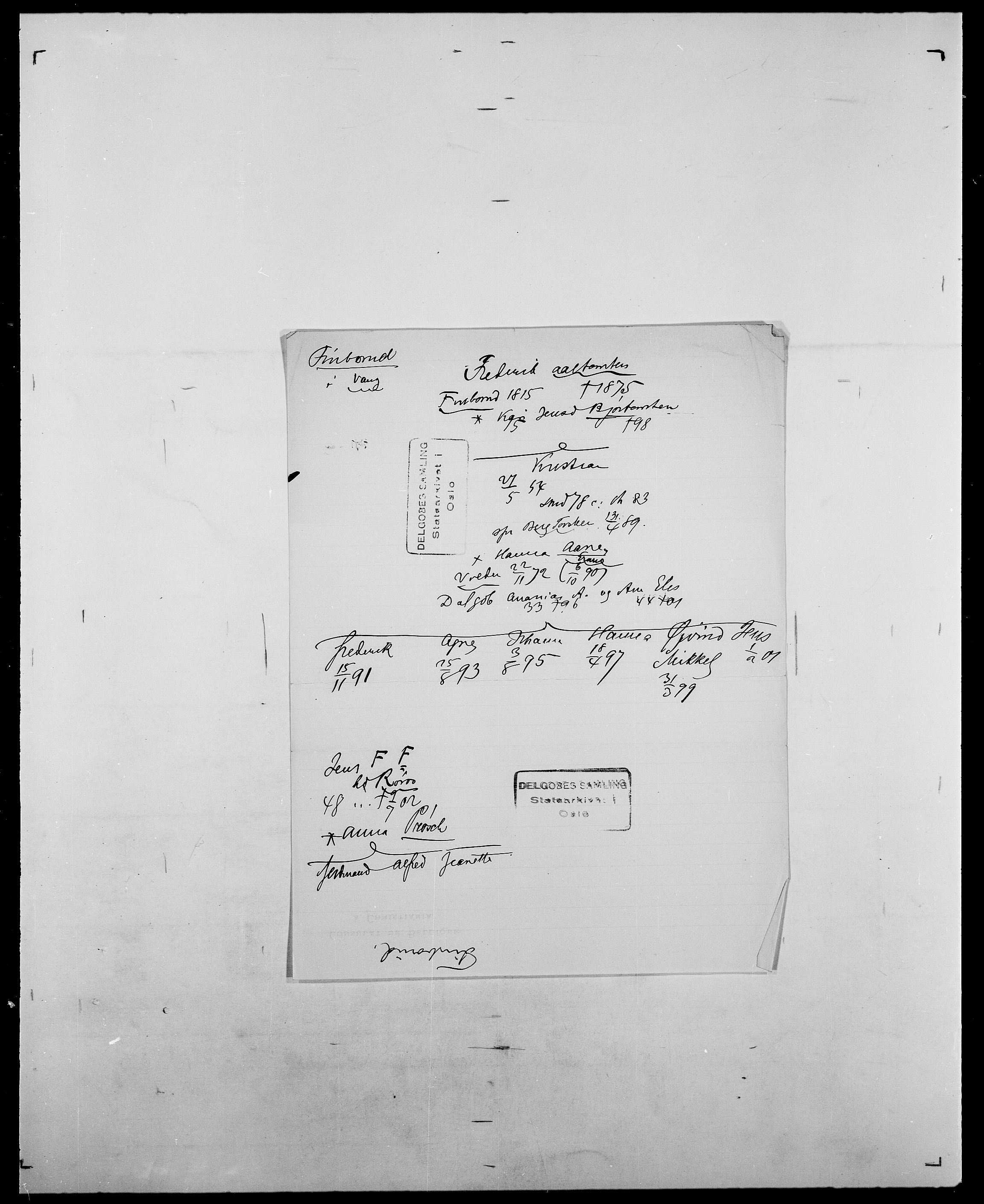 Delgobe, Charles Antoine - samling, SAO/PAO-0038/D/Da/L0011: Fahlander - Flood, Flod, p. 441