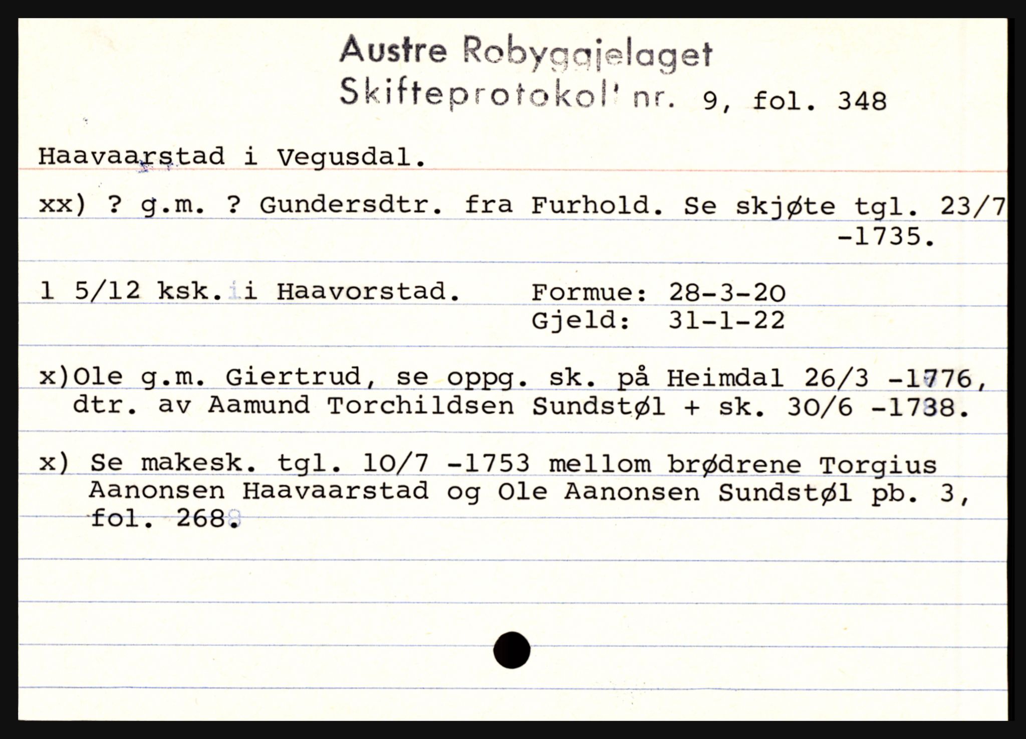 Østre Råbyggelag sorenskriveri, AV/SAK-1221-0016/H, p. 5899